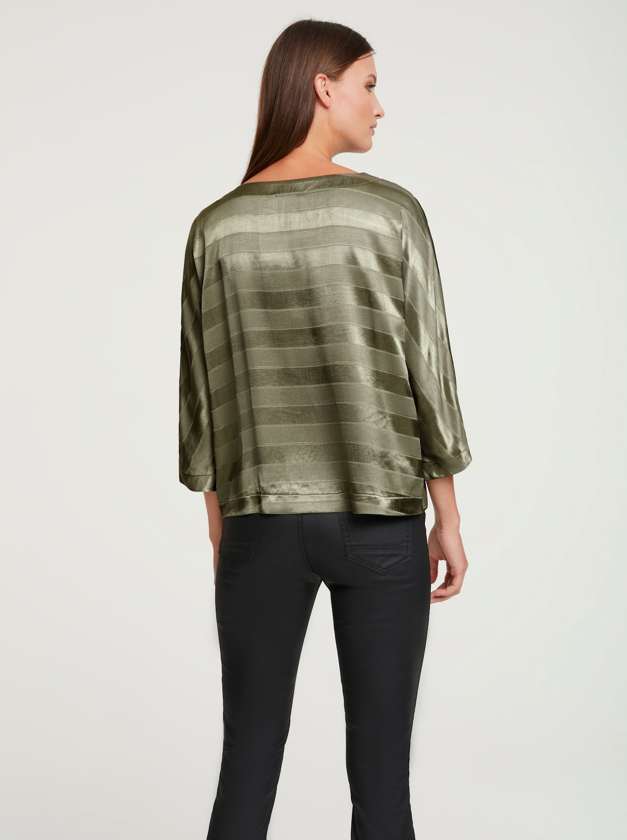 heine Chemisier en satin - kaki