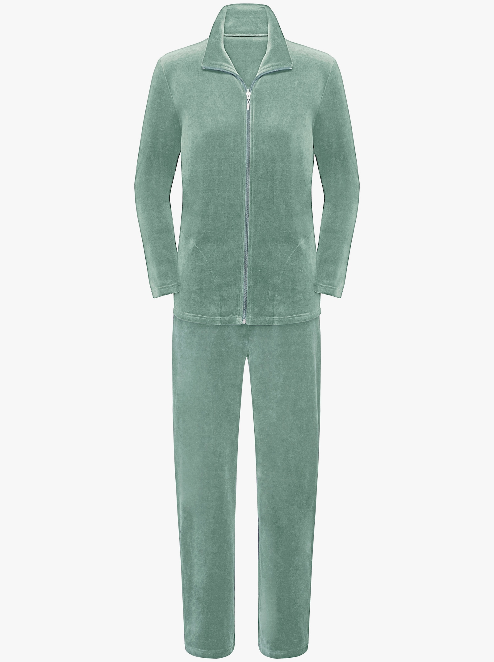 Comtessa Hausanzug mit jeweils 2 Taschen - grün