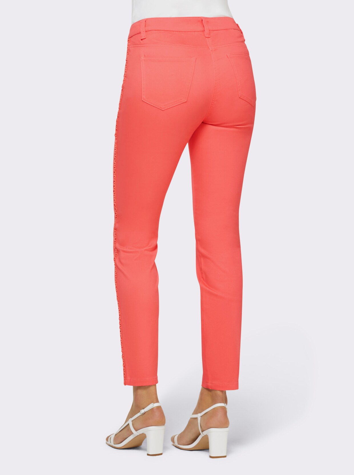 heine 5-pocketbroek - koraal