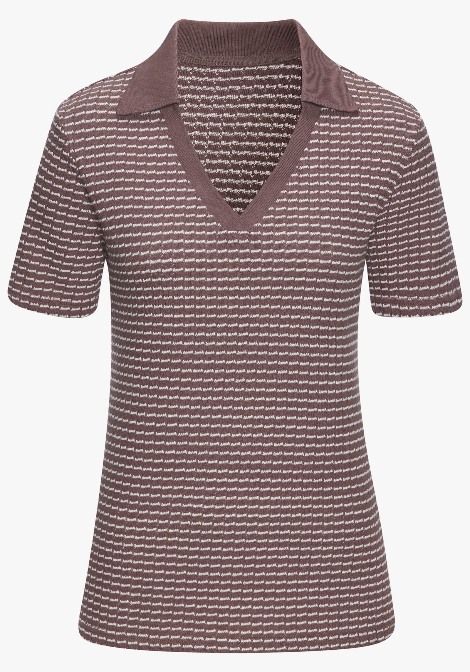 Vivance Poloshirt - taupe-creme