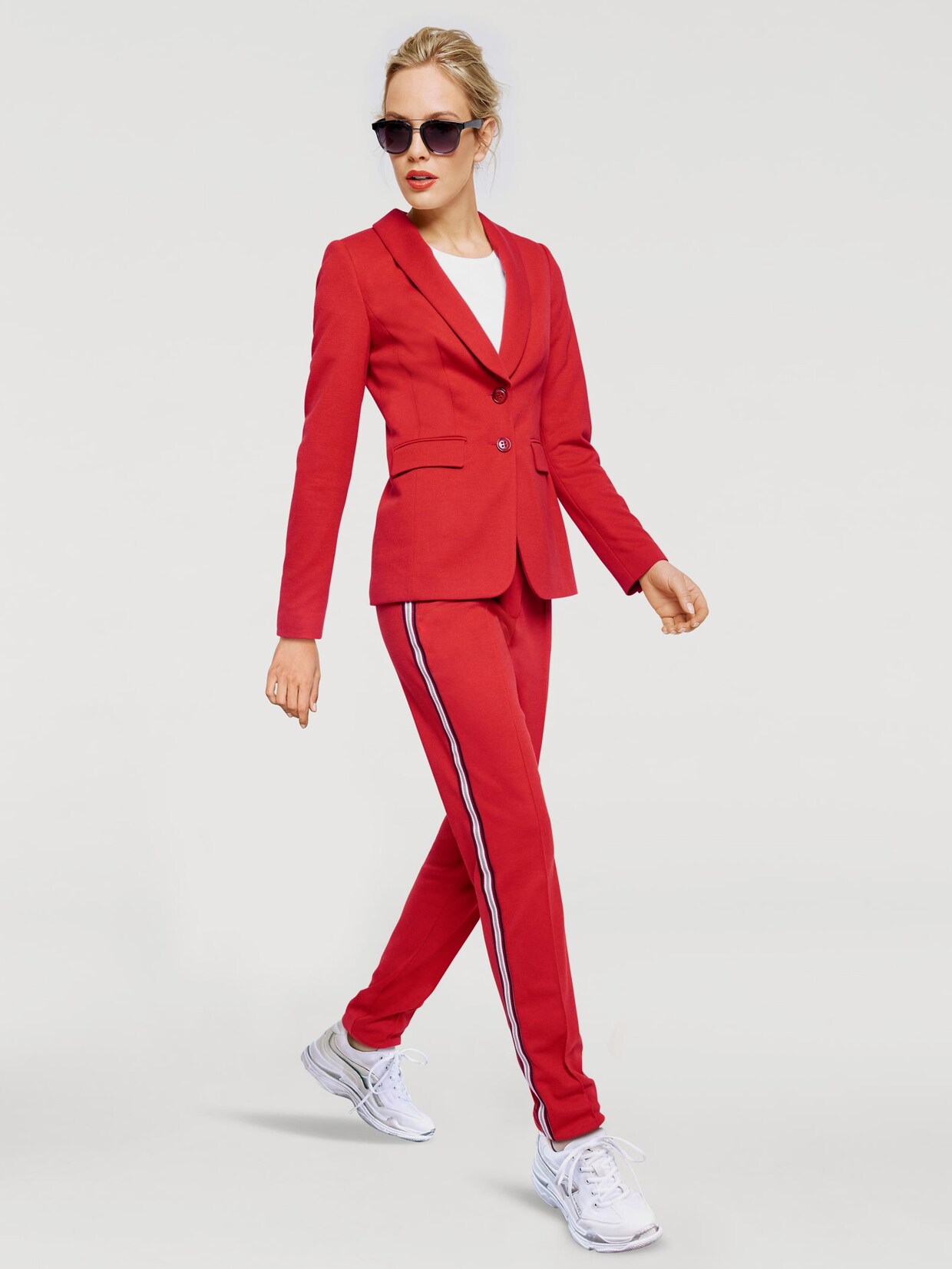 Rick Cardona Blazer met sjaalkraag - rood