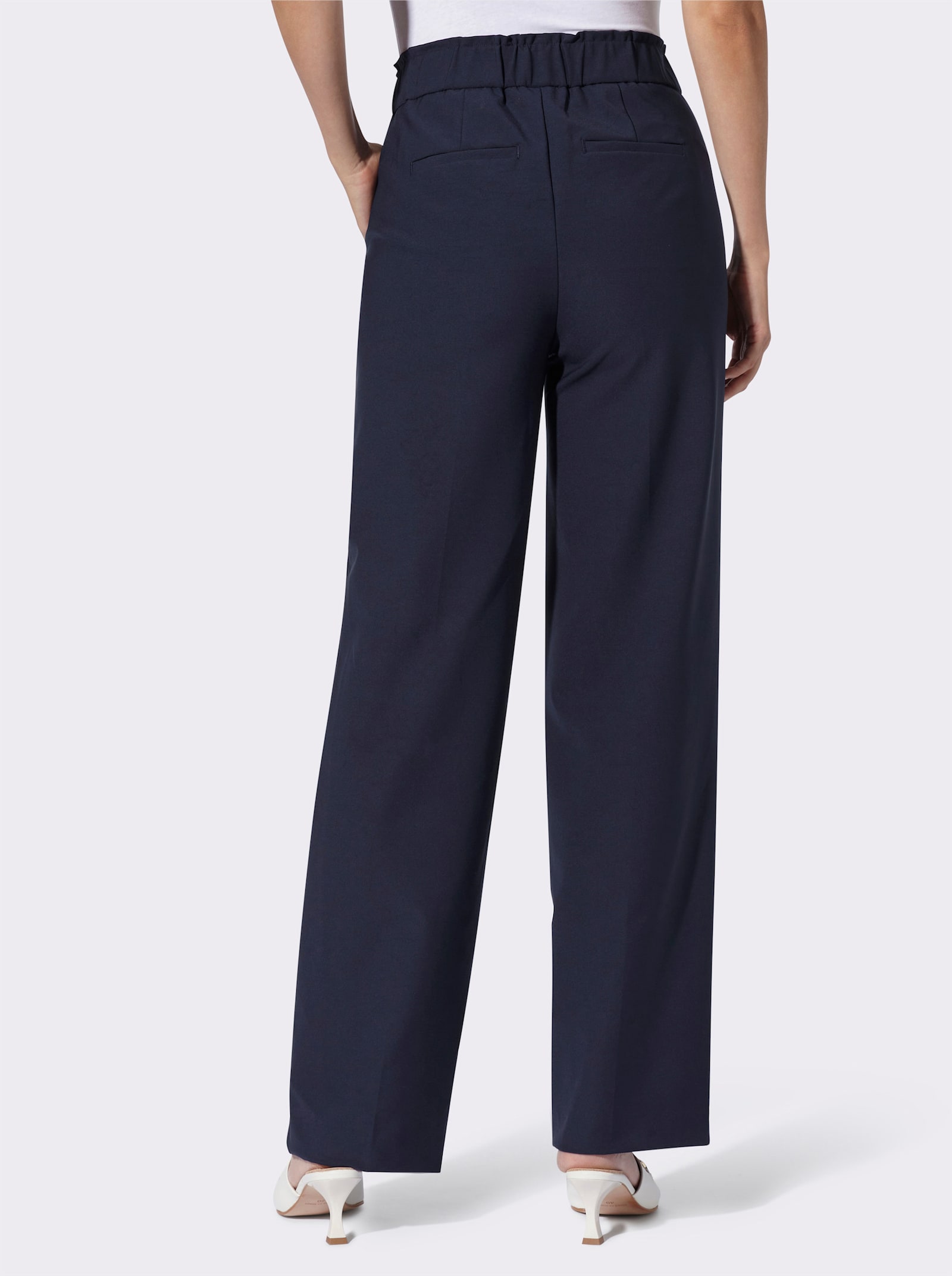 heine Schlupfhose mit Schmuckschließe - marine