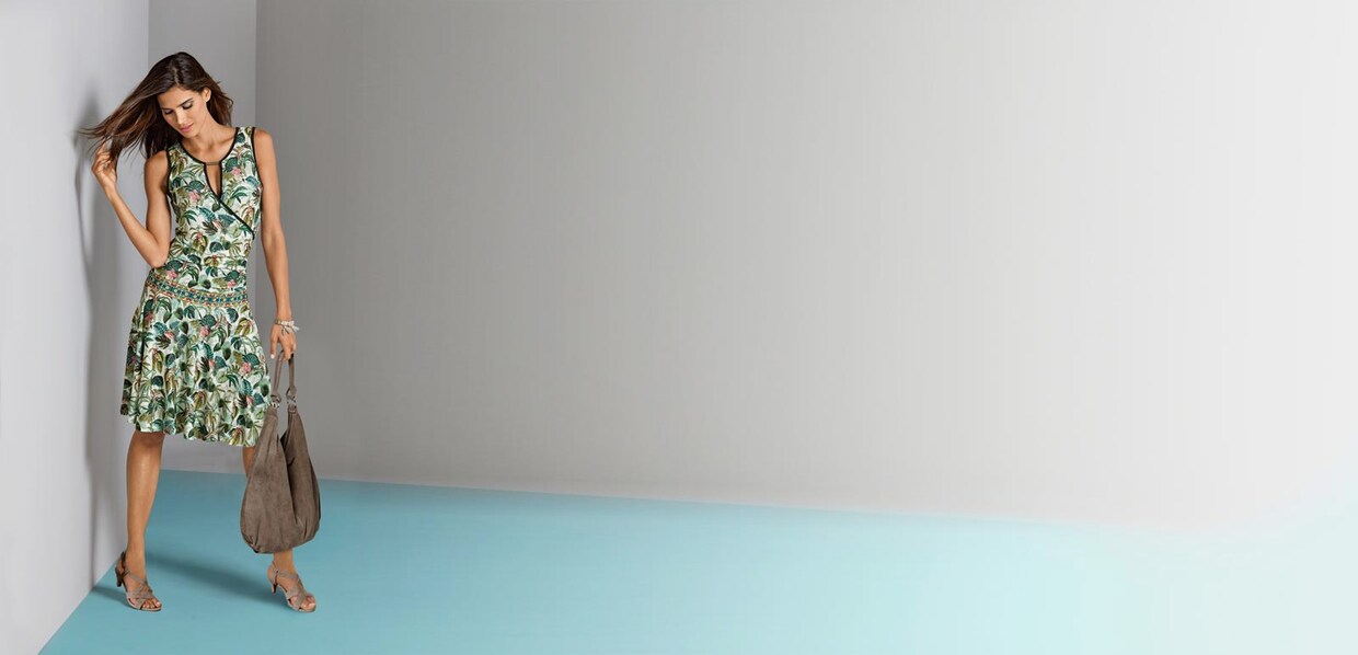 Linea Tesini Druck-Kleid - bunt