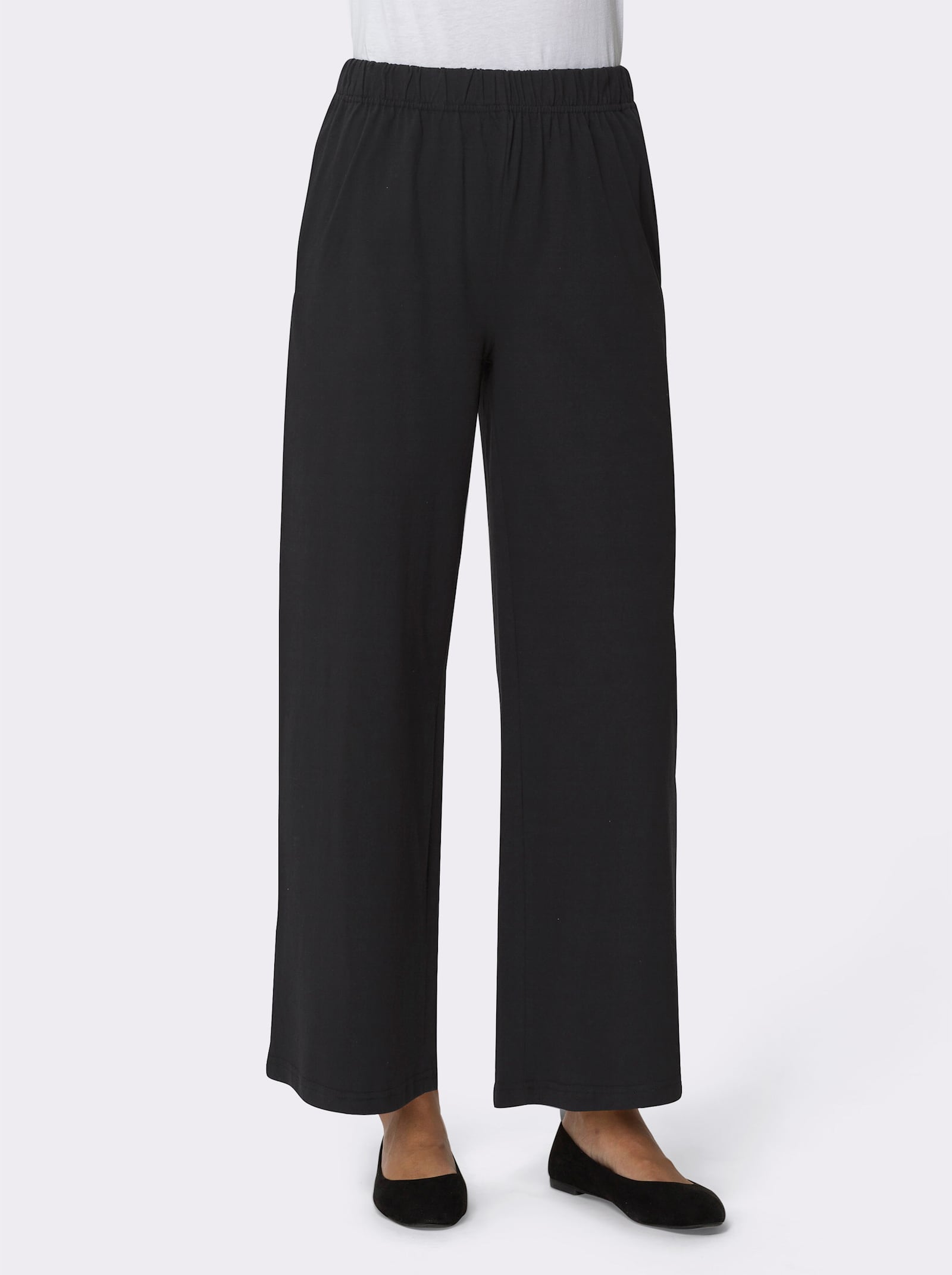 Freizeithose in weiter Form - schwarz + anthrazit