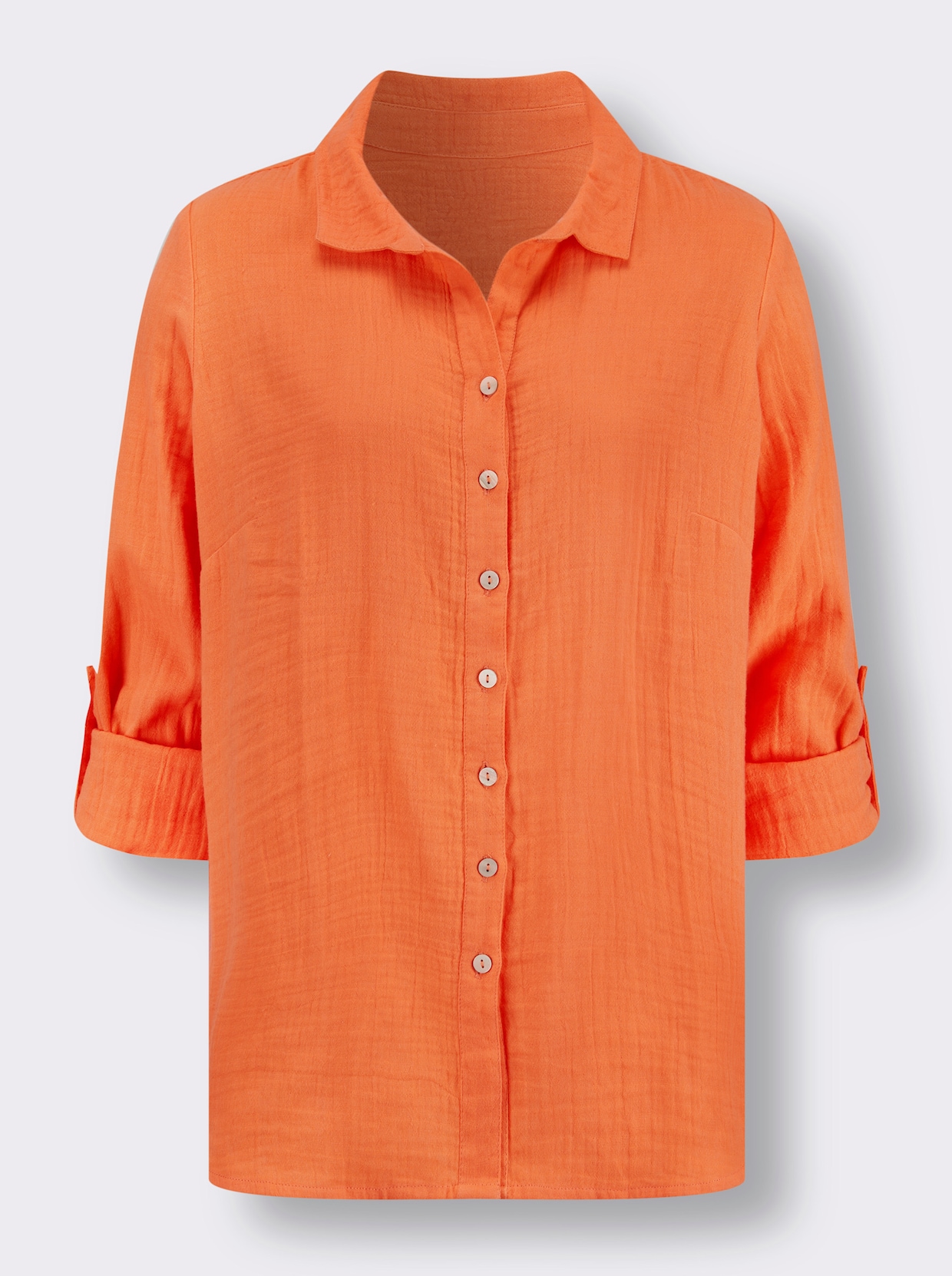 Overhemdblouse - oranje