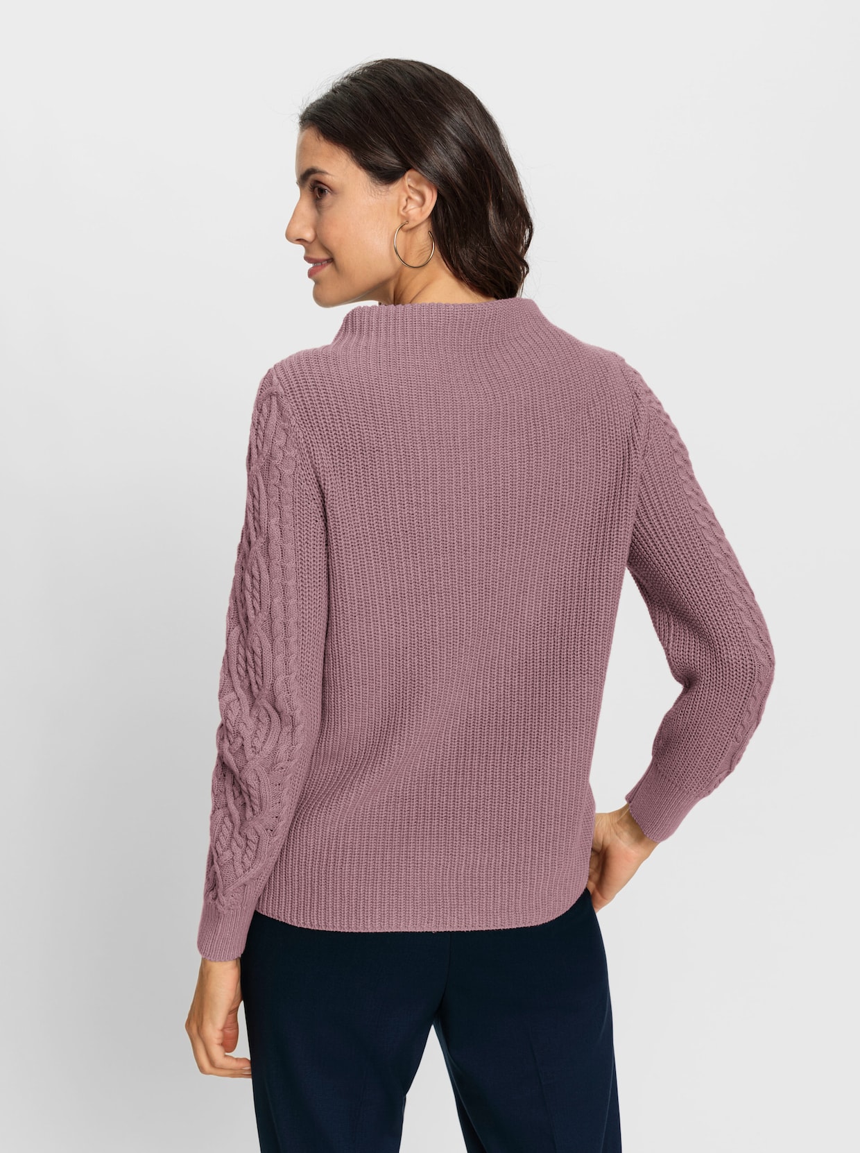 Pullover met lange mouwen - mauve