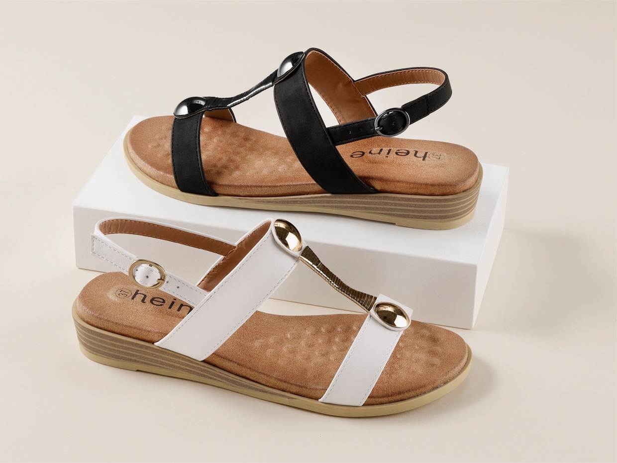 heine Sandalen - zwart