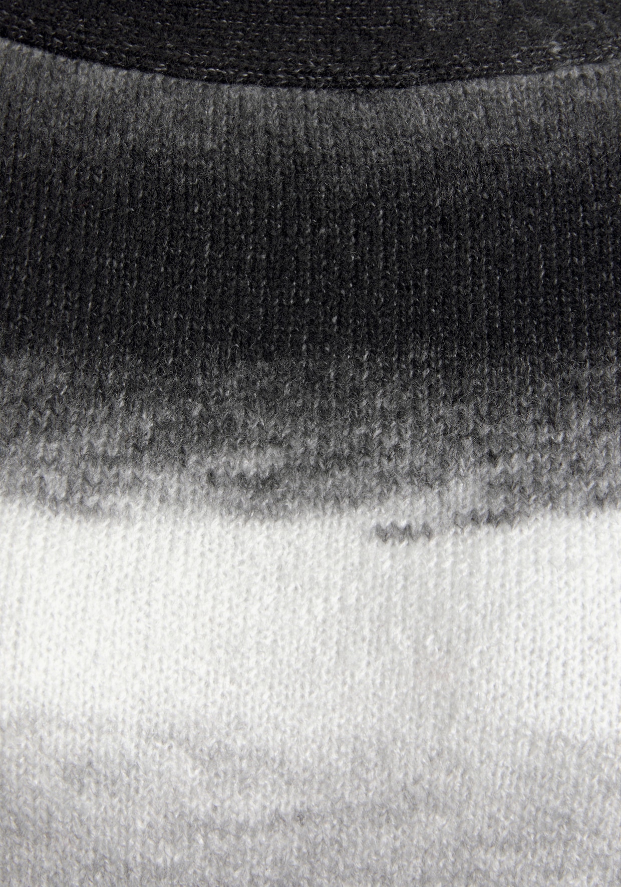 Vivance Strickpullover - schwarz-weiß-grau