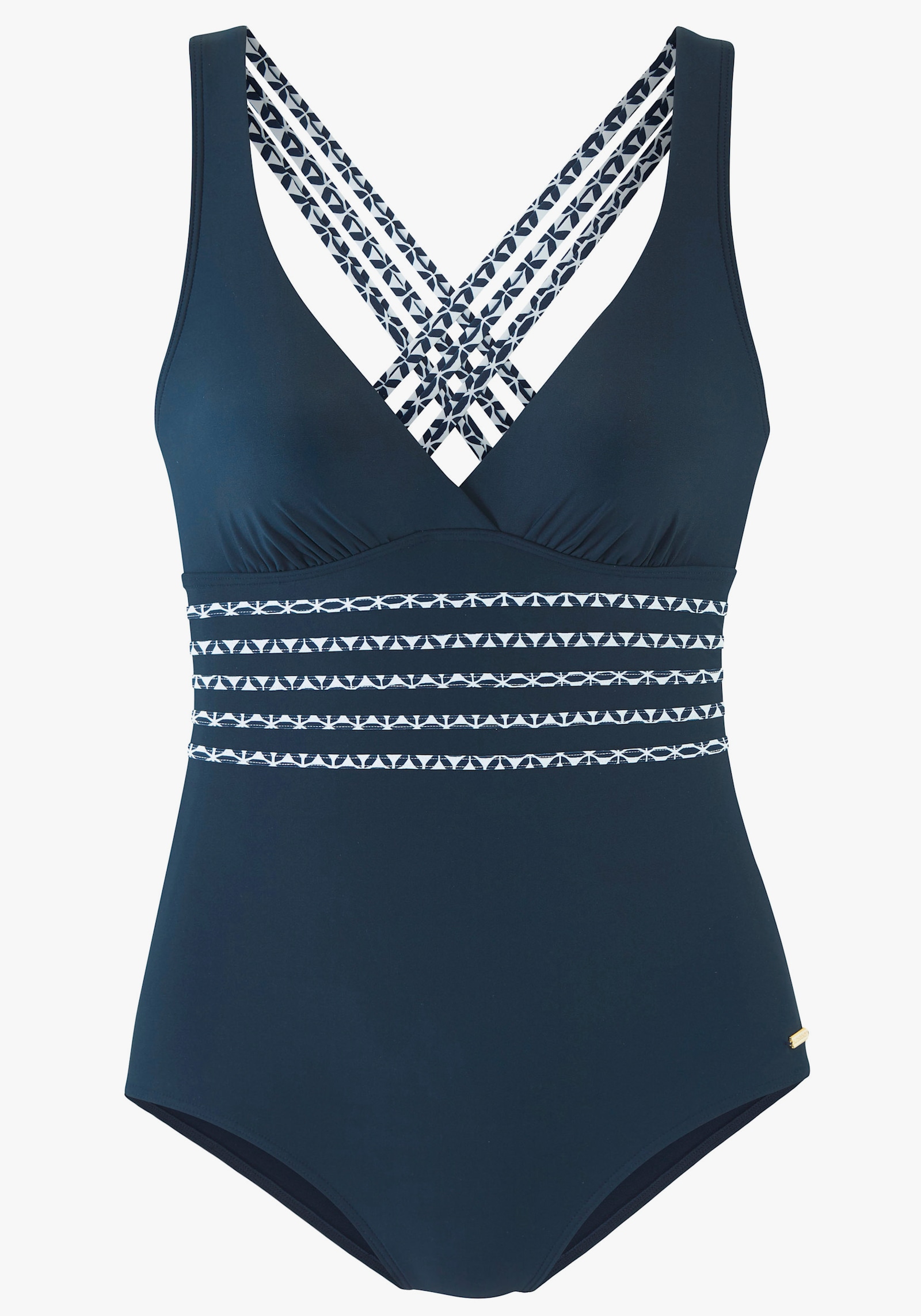 Sunseeker Badeanzug - marine bedruckt