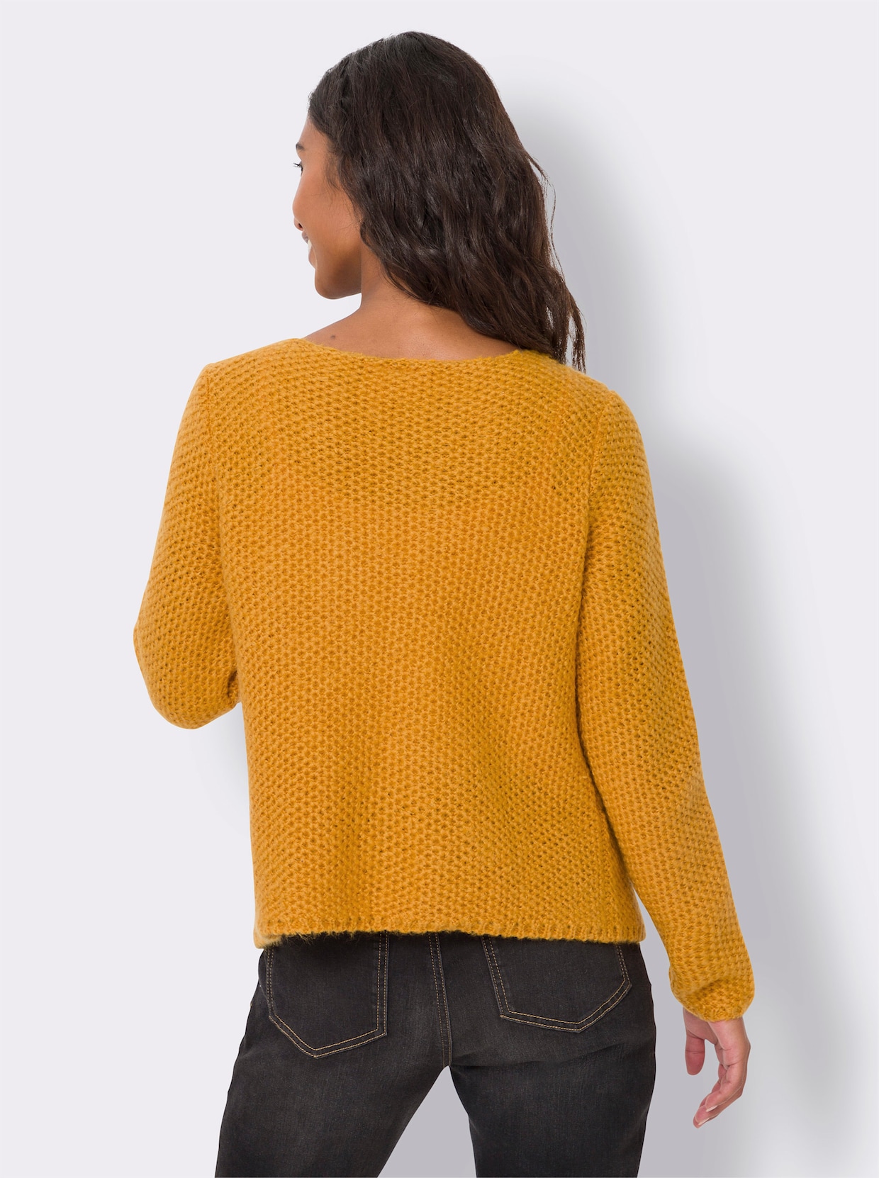 heine veste en tricot - ocre