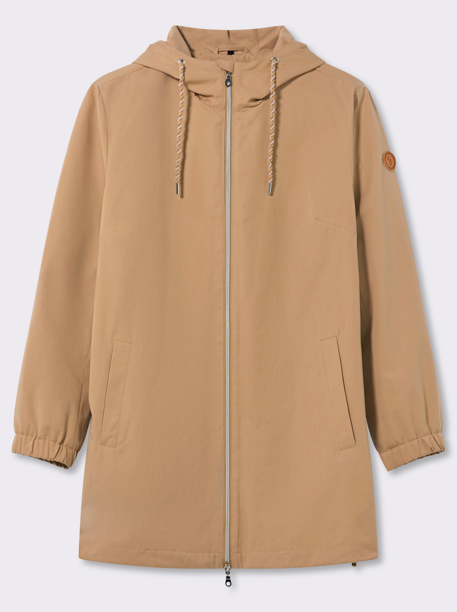 sheego Übergangsjacke in A-Linie - camel