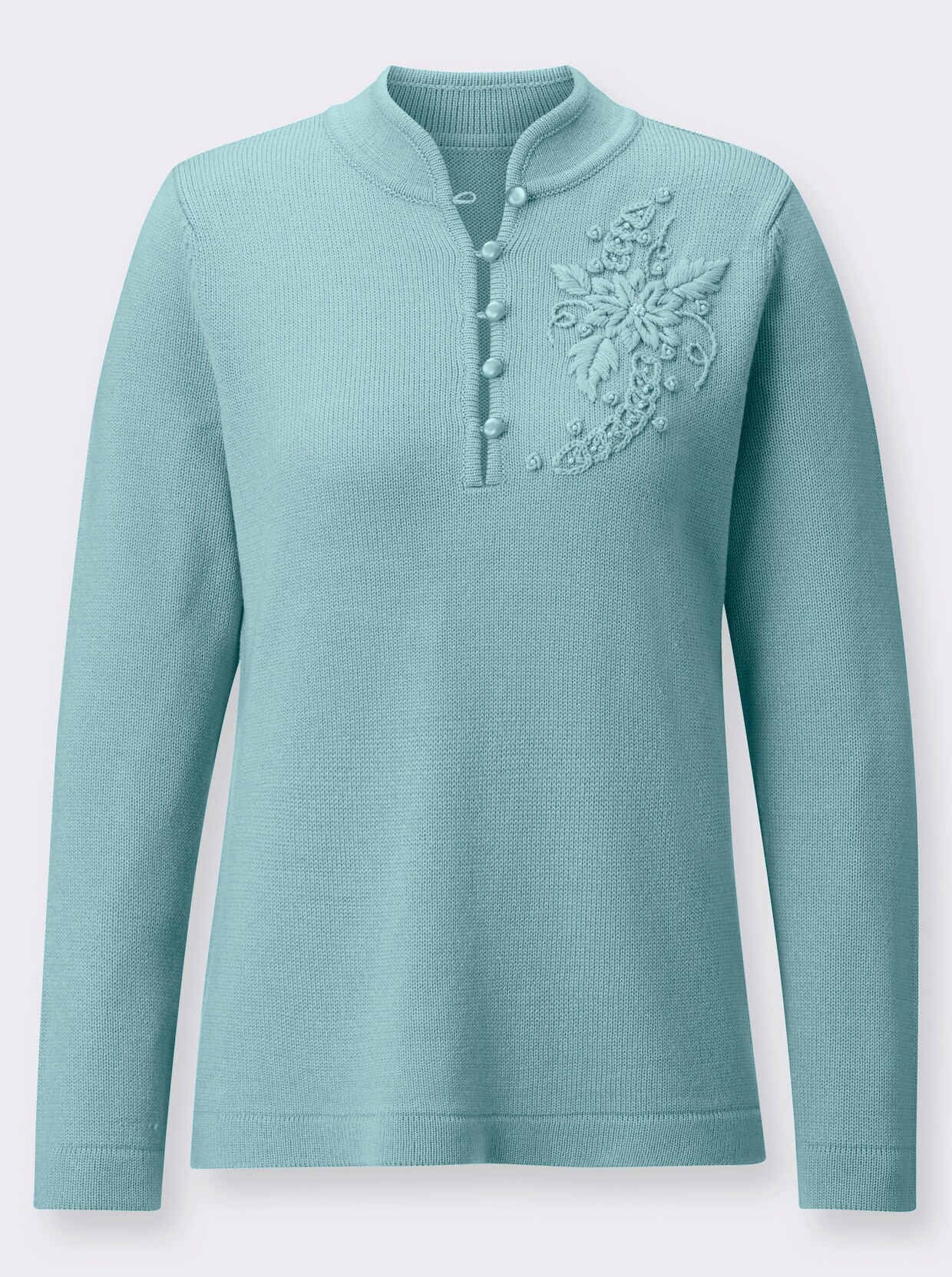 Stehkragenpullover - mint