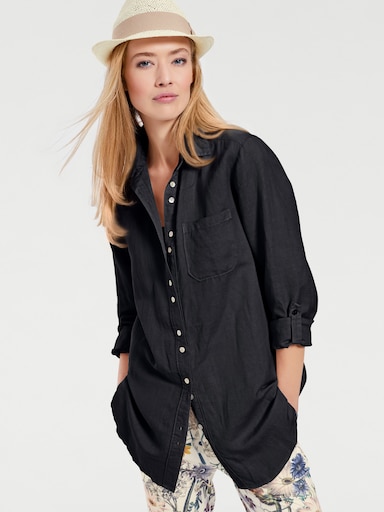 heine Longline blouse - marine