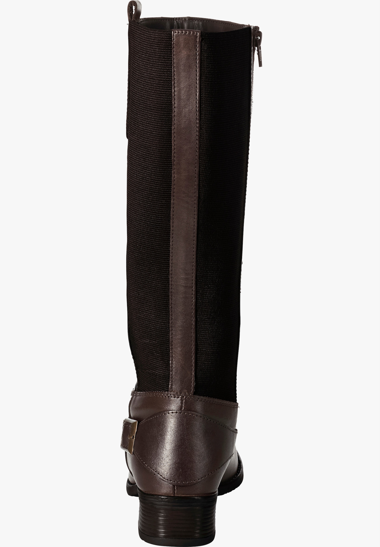 sheego Weitschaftstiefel mit Zierschnalle - braun