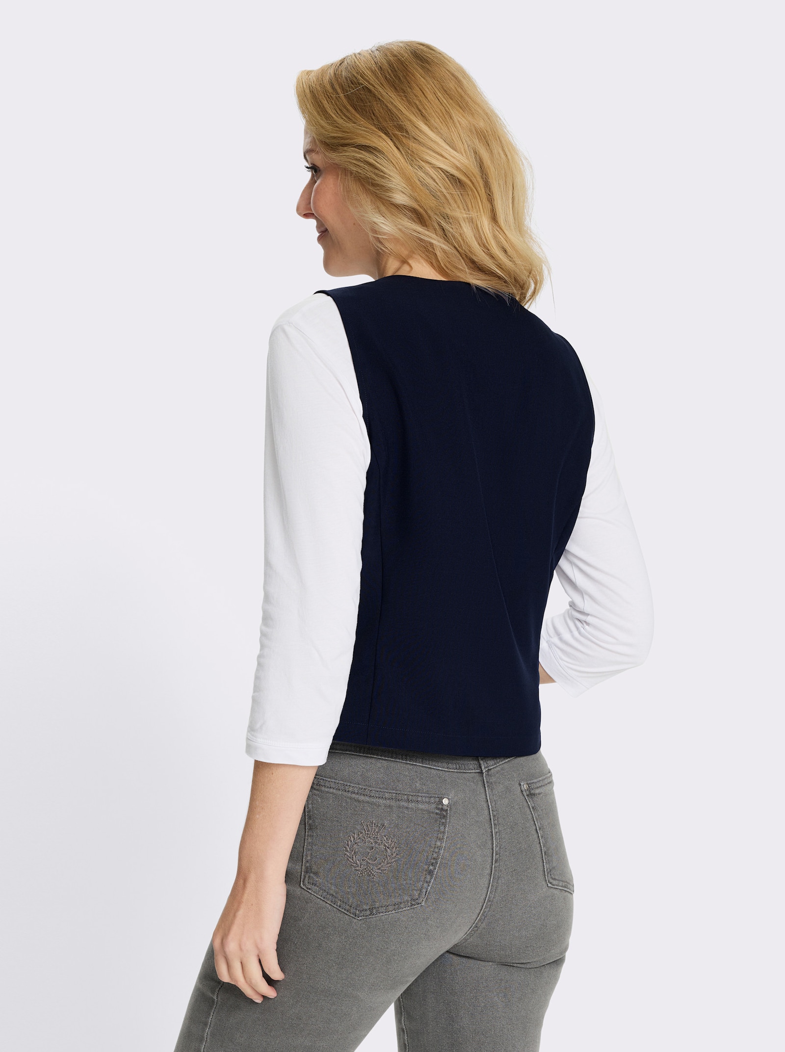 Weste zum Knöpfen - marine