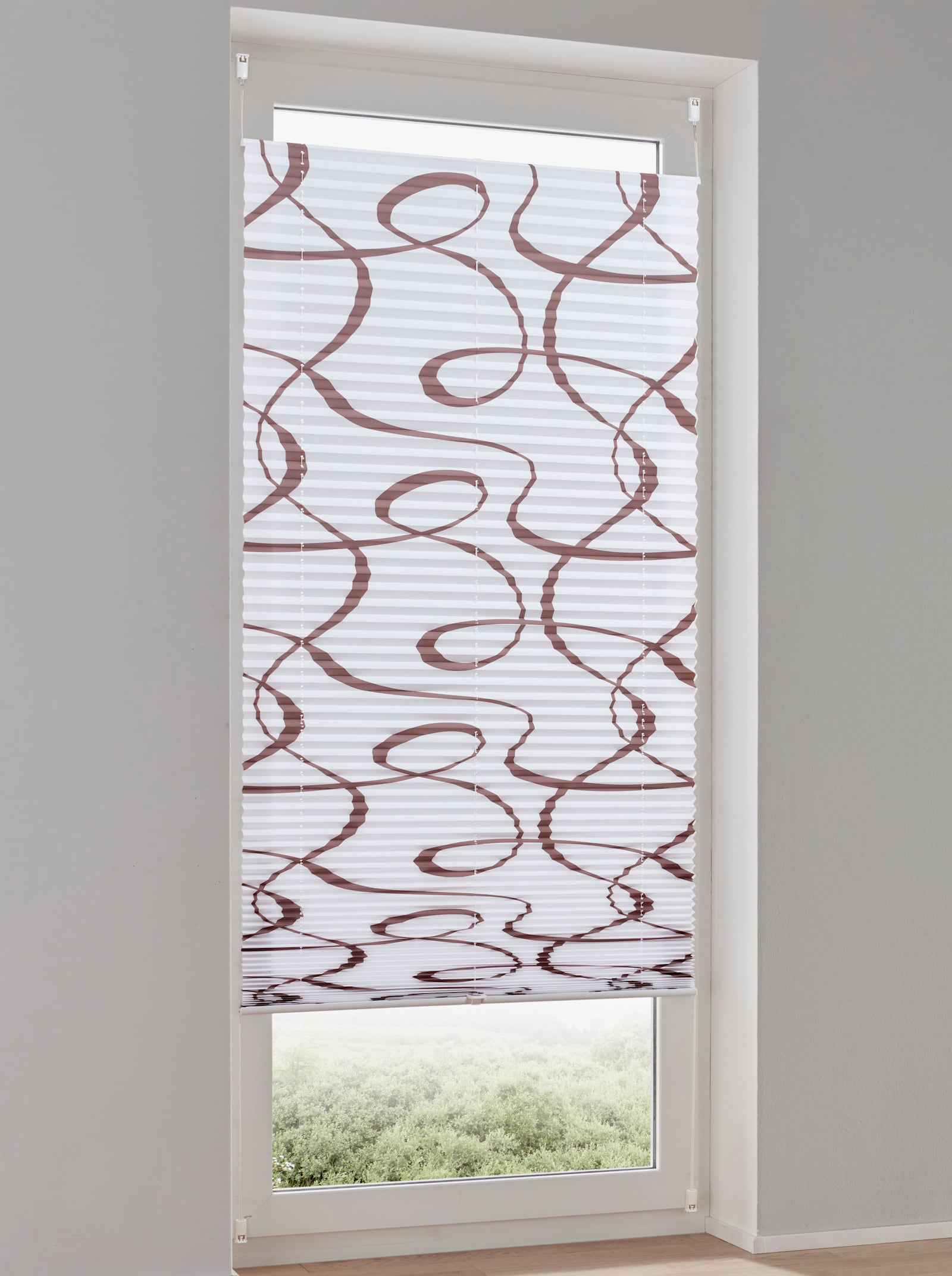 heine home Plissee-Jalousie - weiß-braun