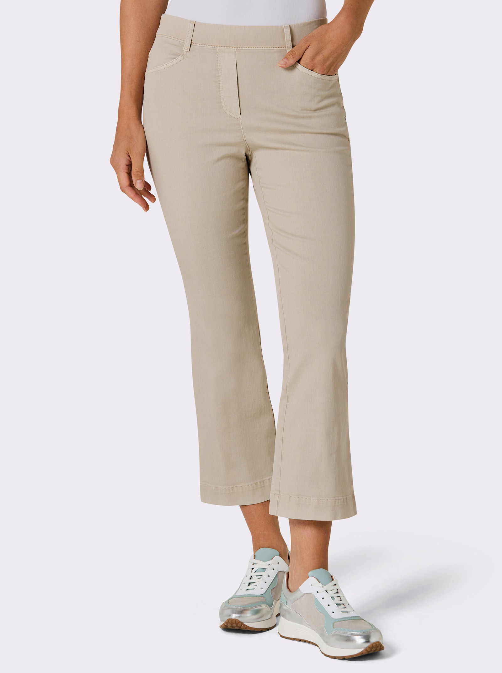 Ascari Schlupfjeans in 7/8-Länge - sand