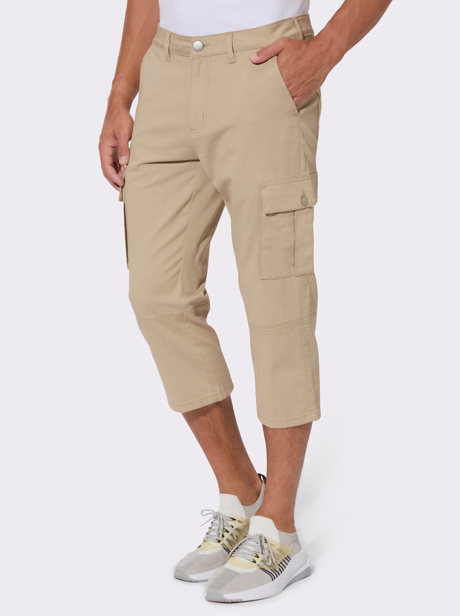 Cargohose in 7/8-Länge - beige