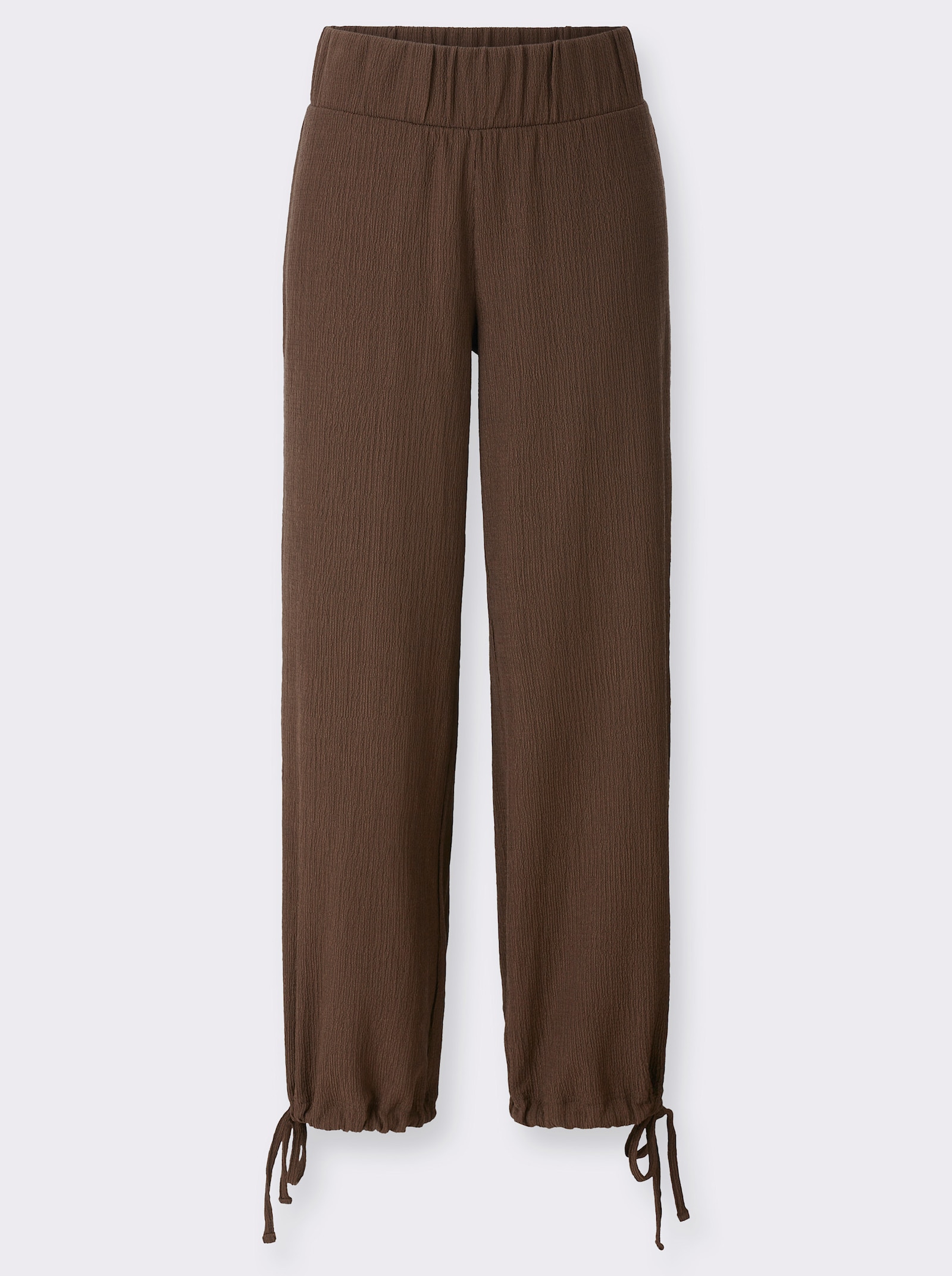 Hose mit weitem Bein - schoko