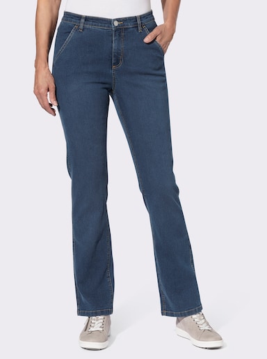 Jeans mit seitlichem Dehnbund - blue-stone-washed