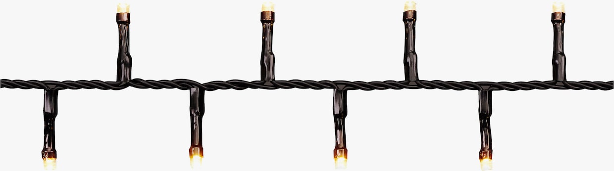my home LED-Lichterkette - schwarz