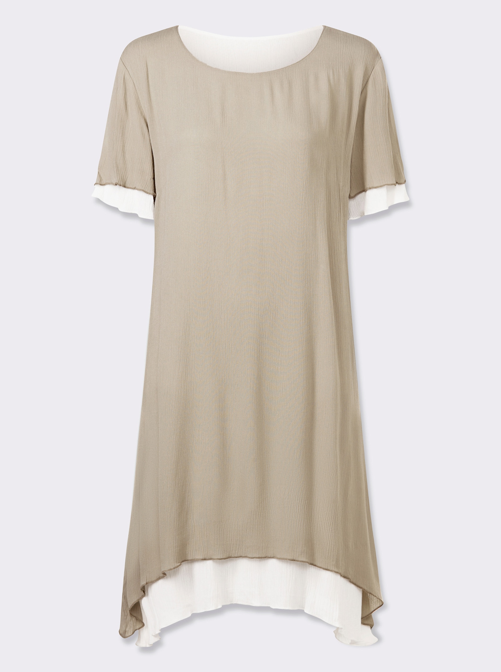 heine Sommerkleid im Lagen-Look - schlamm