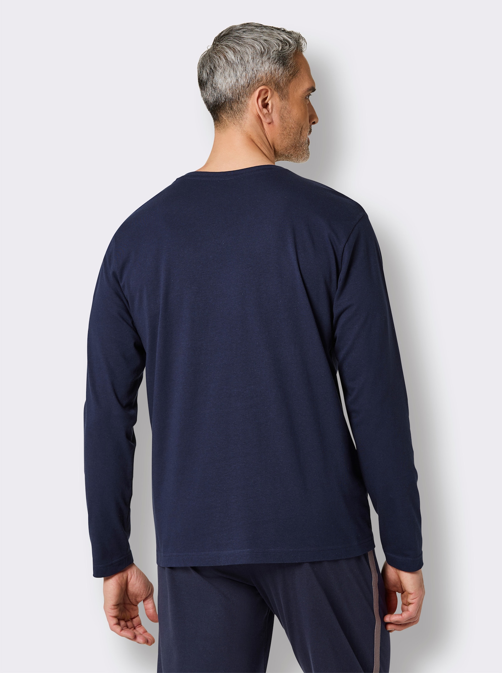 wäschepur men Schlafanzug-Shirt - marine