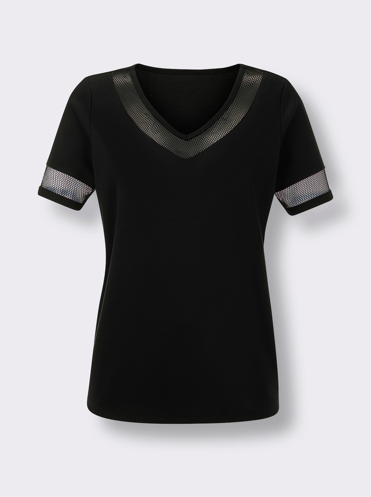 CREATION L PREMIUM Modal-Mix-Shirt - schwarz