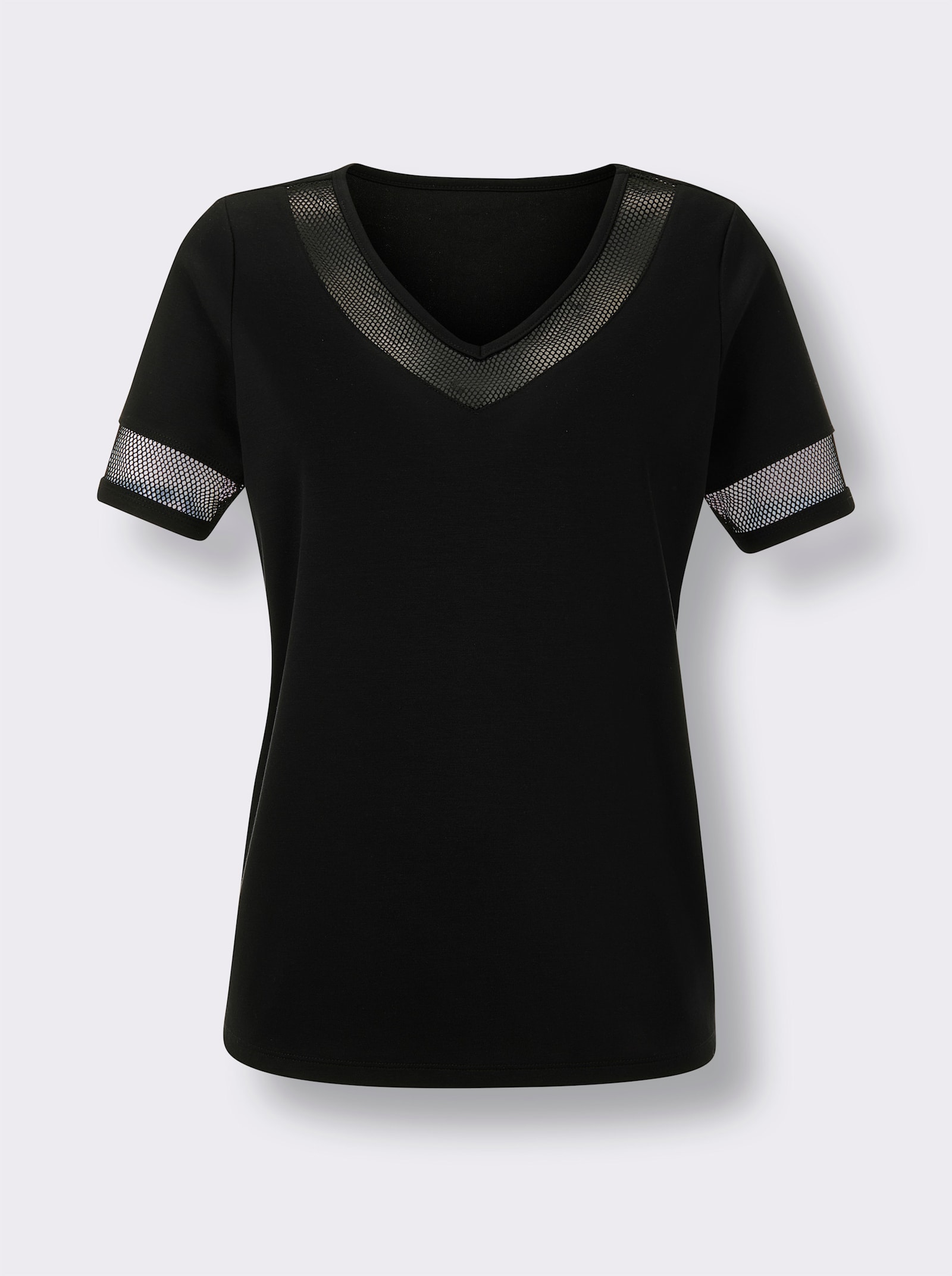 CREATION L PREMIUM Modal-Mix-Shirt - schwarz