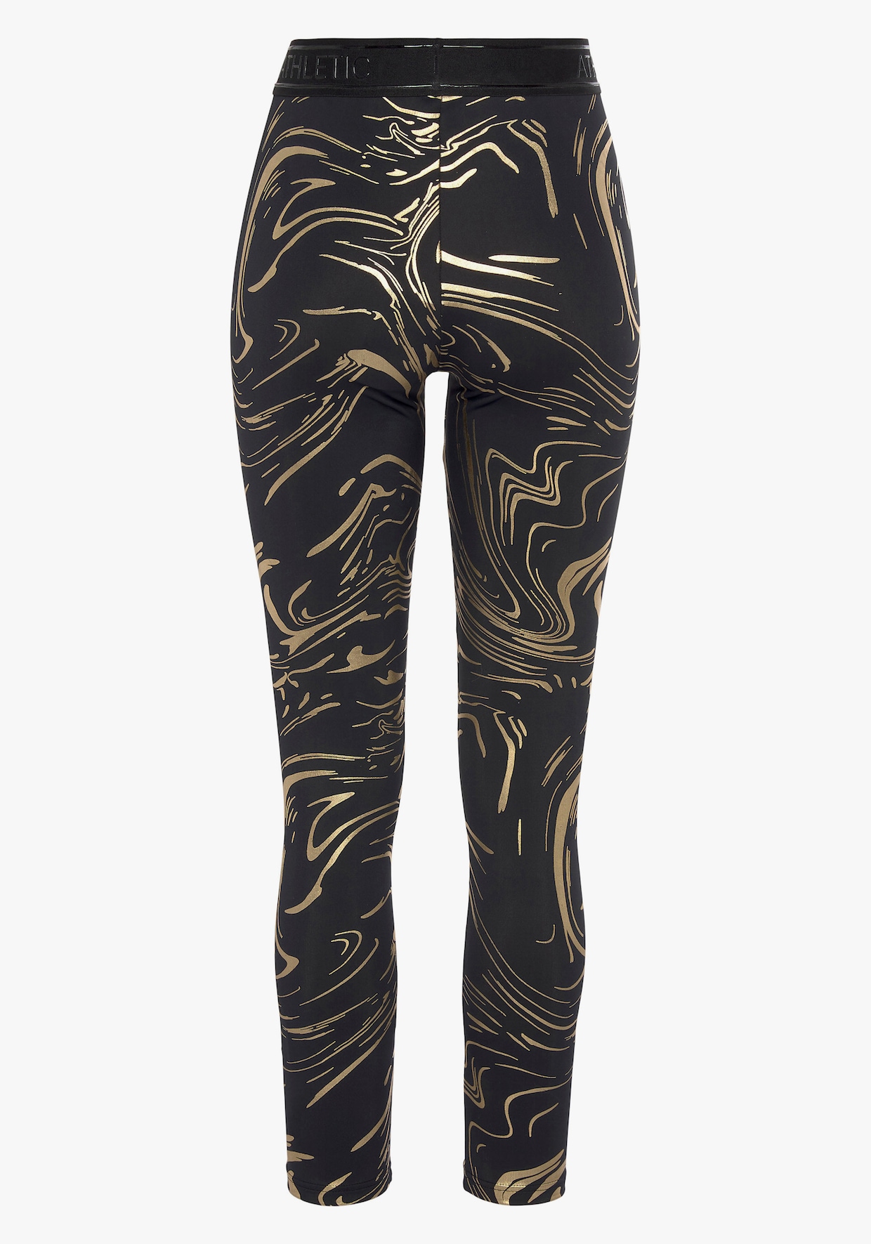 LASCANA ACTIVE Funktionsleggings - schwarz, gold