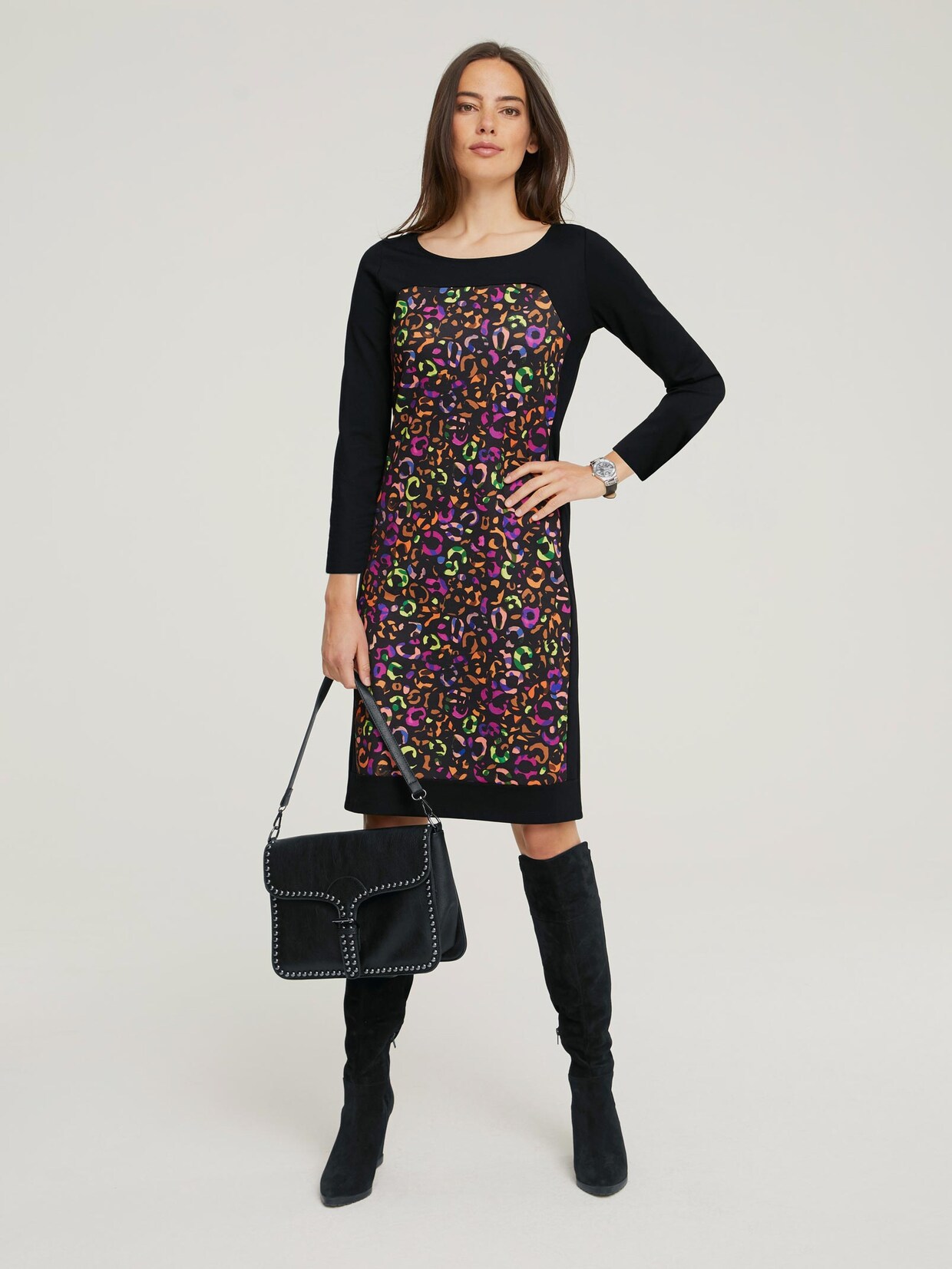 Rick Cardona Druck-Kleid - bunt