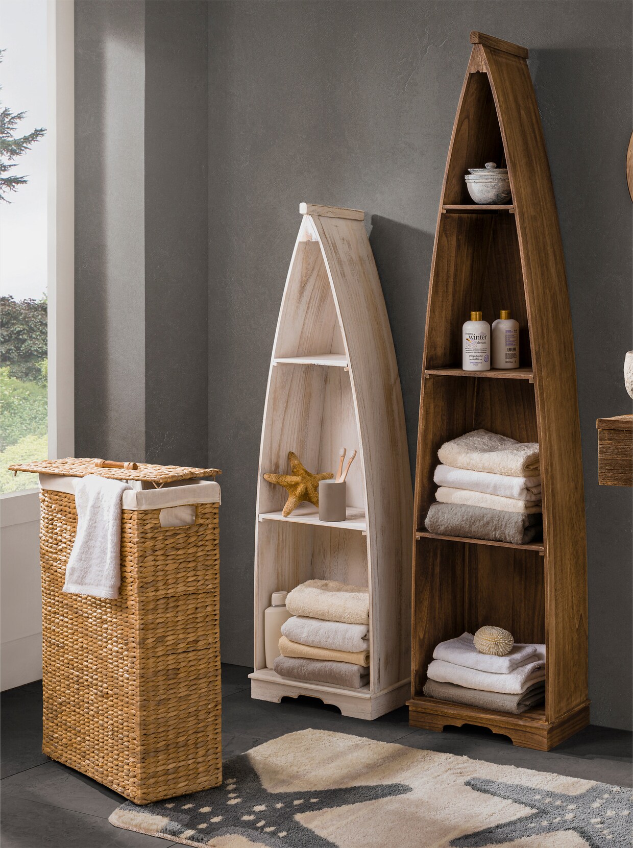 Kleine Wolke Badmat - beige/grijs