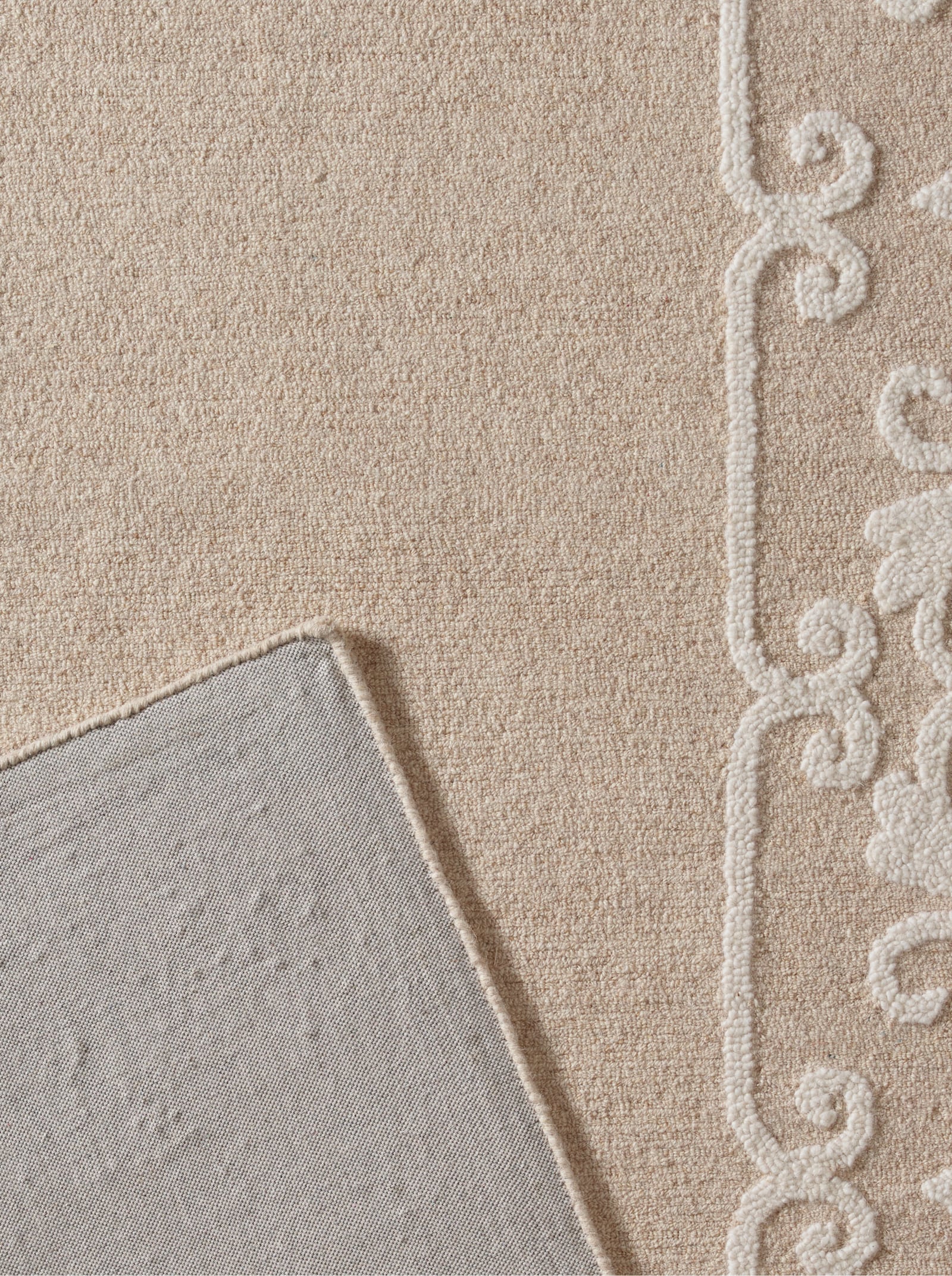 heine home Teppich - beige-ecru-meliert