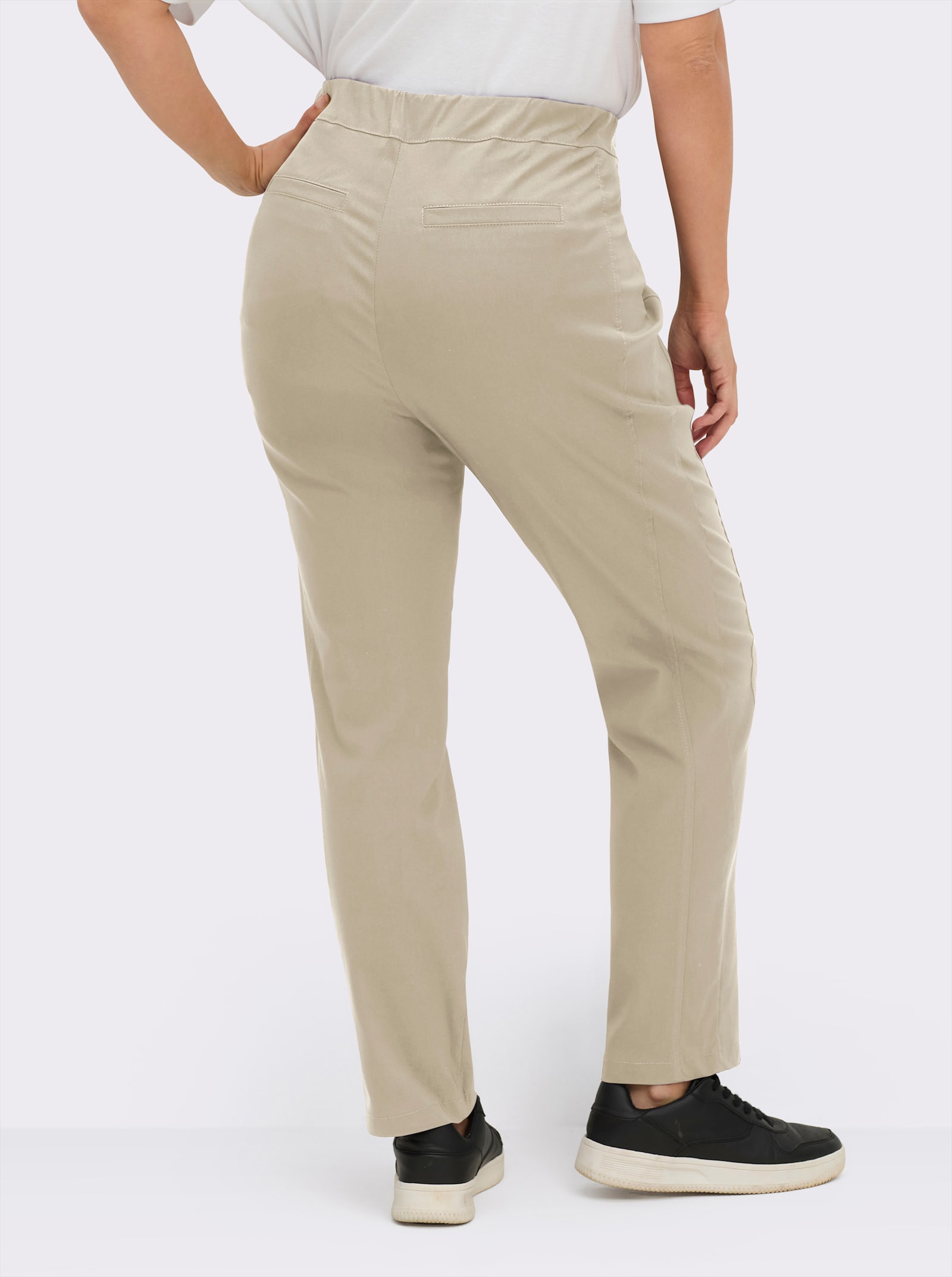 Stehmann Comfort line Hose mit Dehnbund, Viskose-Qualität - sand