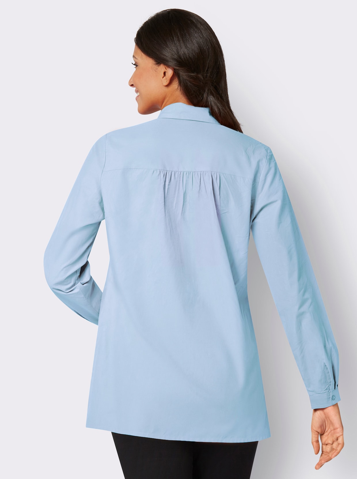 Comfortabele blouse - lichtblauw