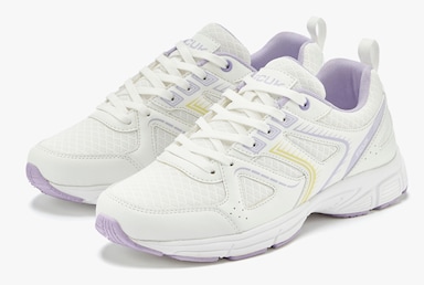 Sneakers - blanc/citron vert/parme