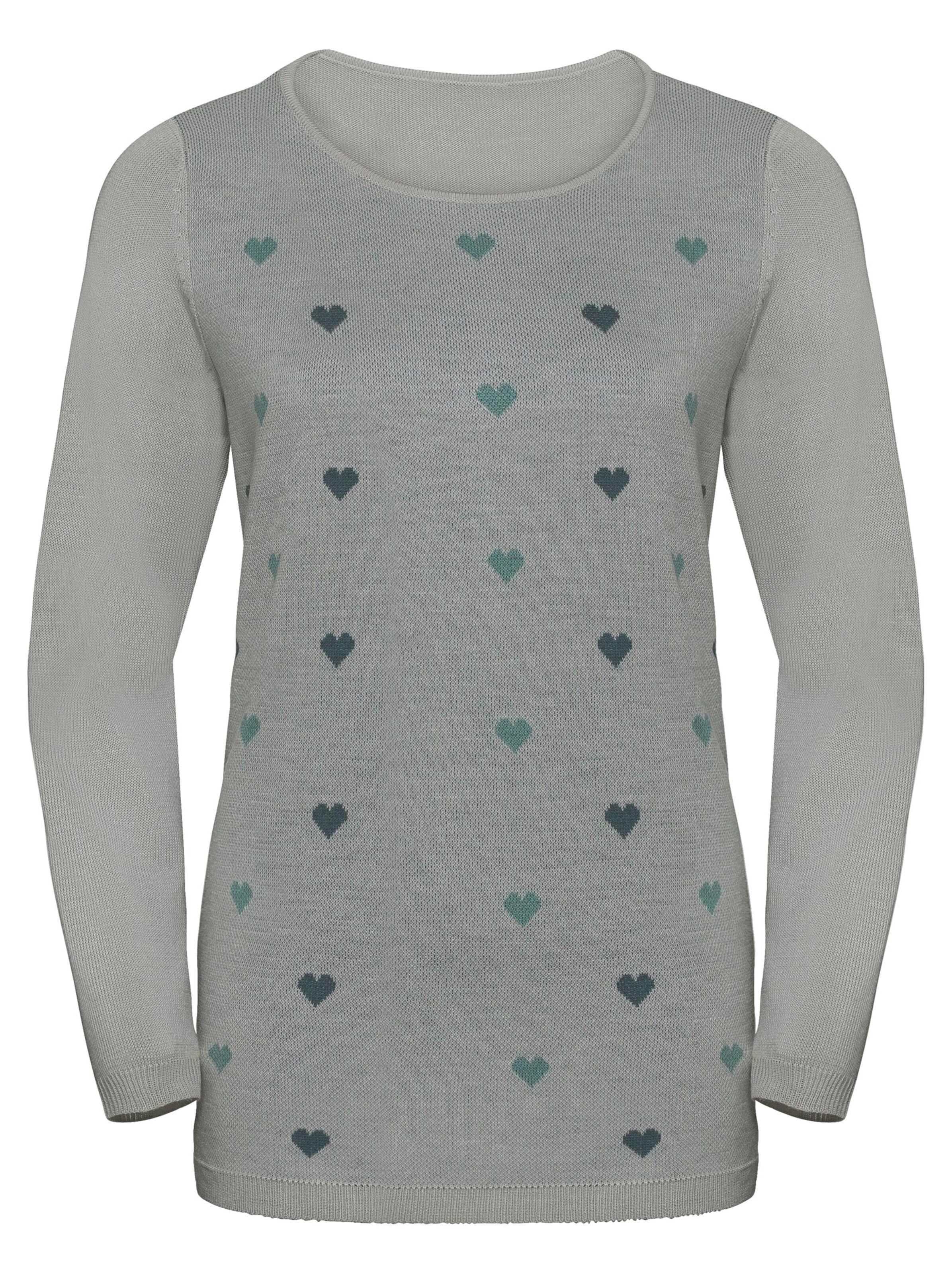 Pullover - grau-gemustert