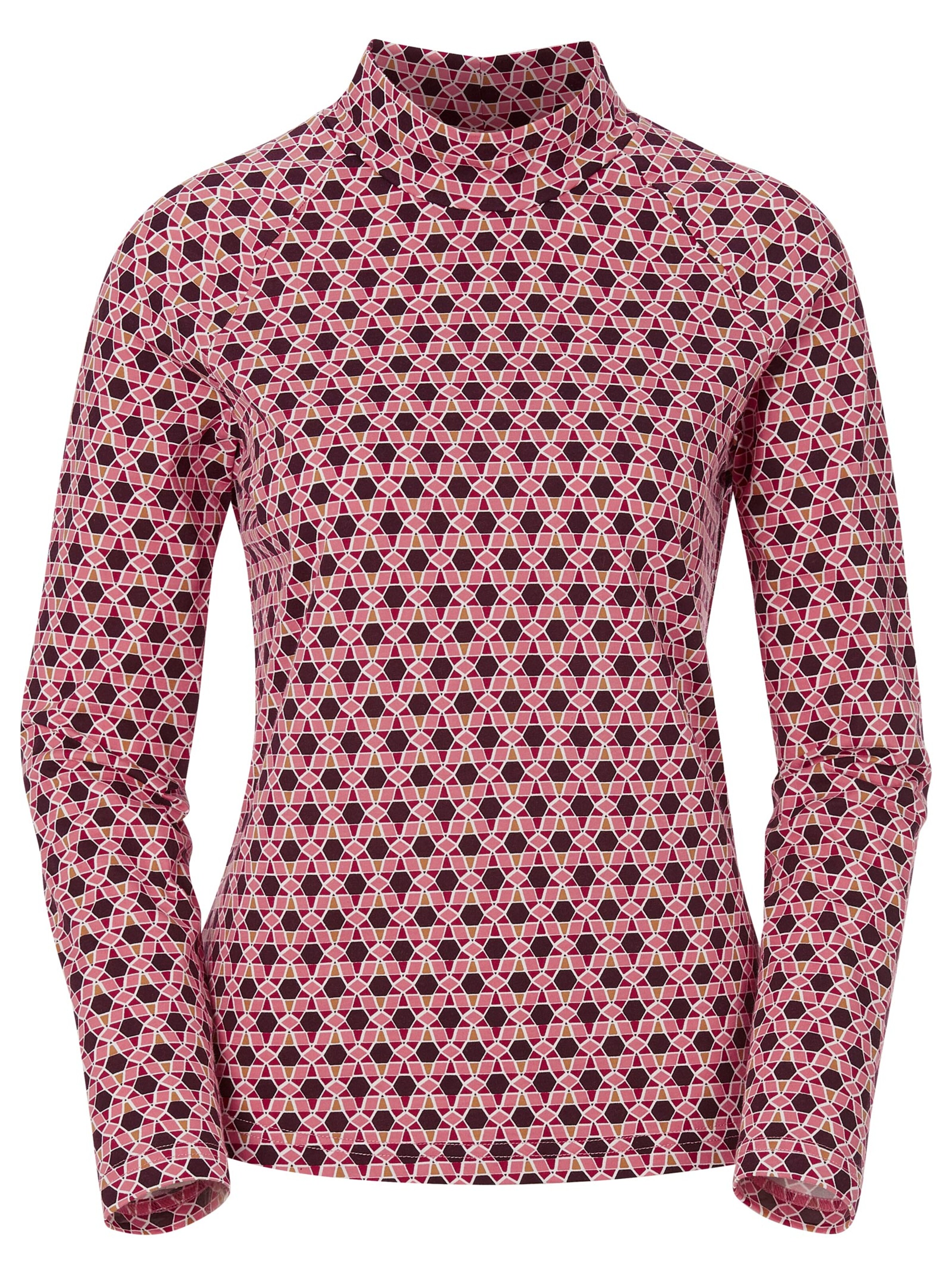 Shirt - bordeaux-gemustert