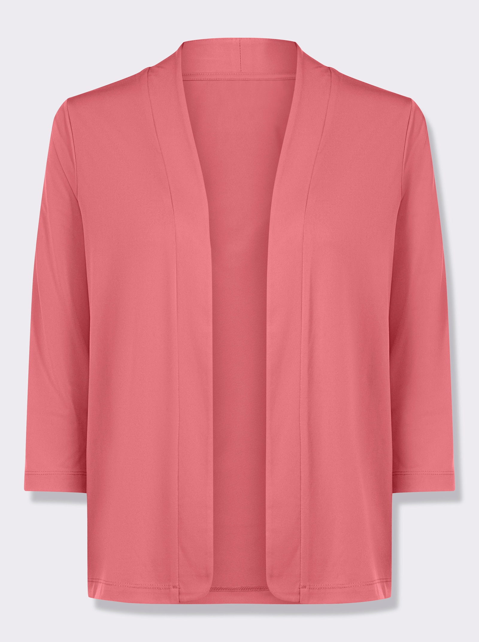 Shirtjacke aus nachhaltigem Polyester - koralle