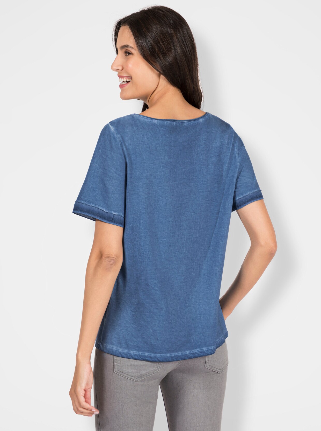 T-shirt - middenblauw
