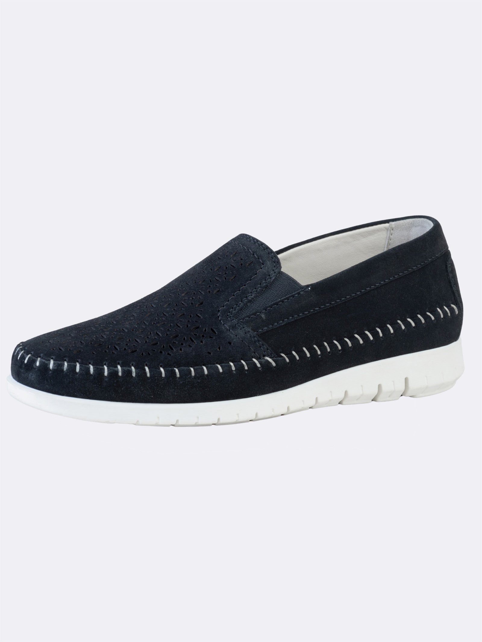 Naturläufer Slipper mit Gummizug - schwarz