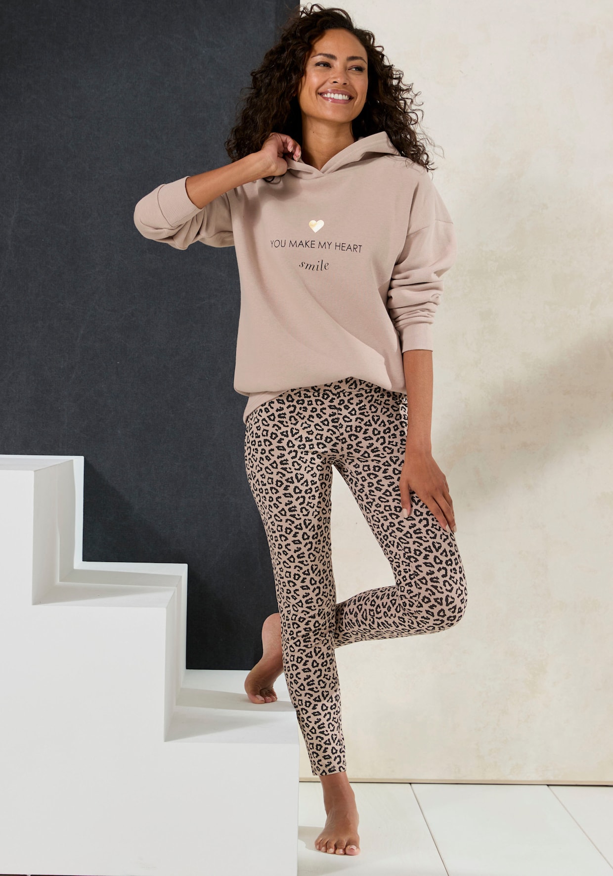 LASCANA Leggings - taupe-leo