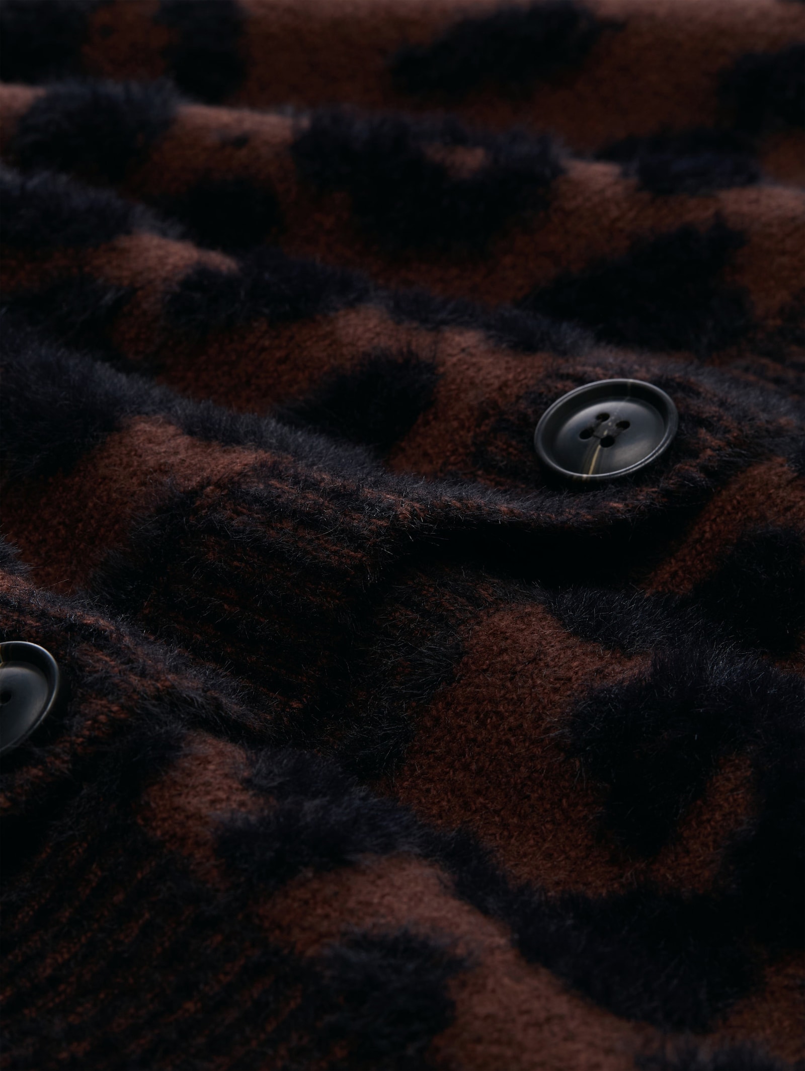 Cardigan - big brown leo design