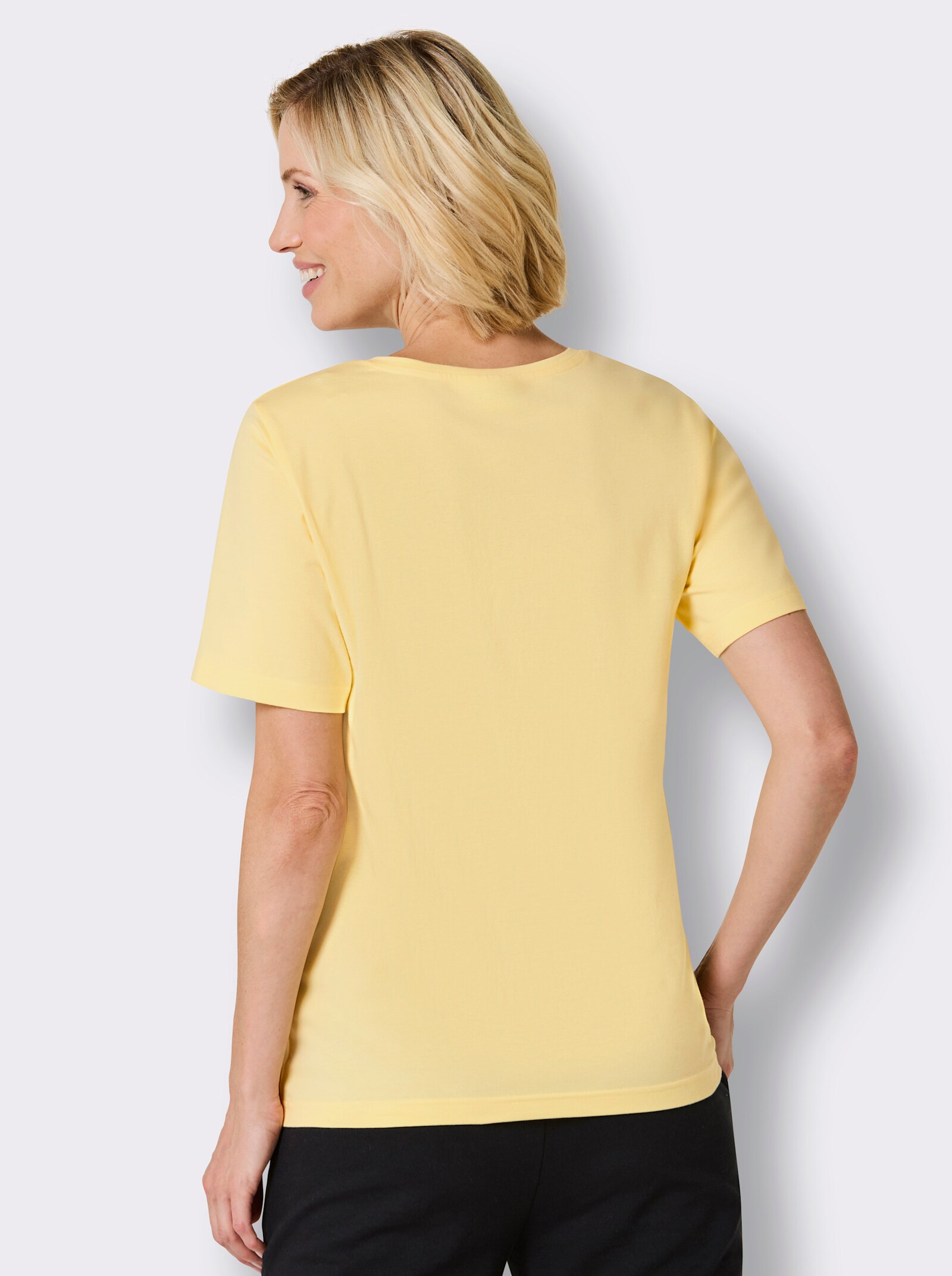 Catamaran Sports Freizeitshirt im Dreierpack - zitrone + weiß + anthrazit