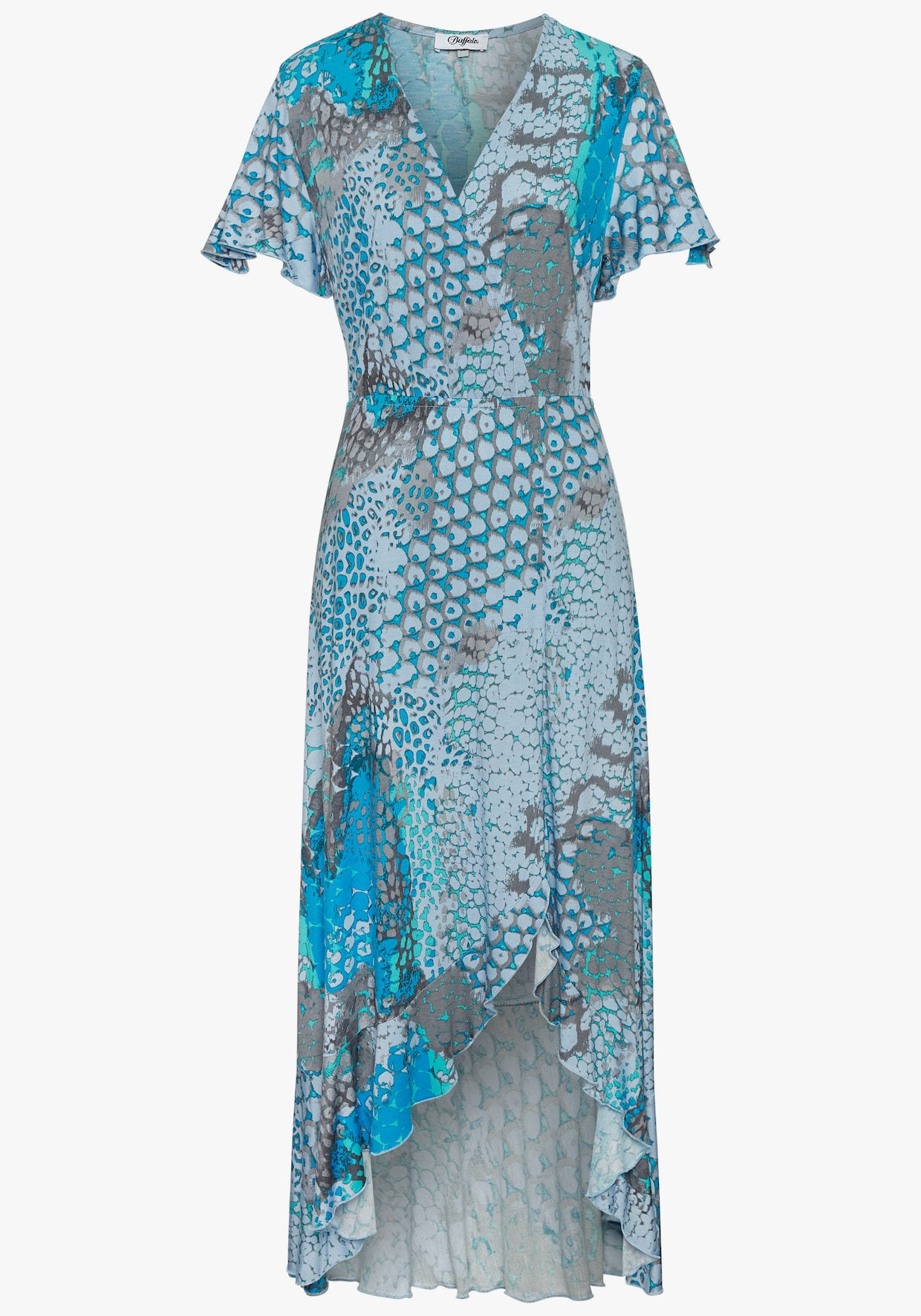 Buffalo Maxi-jurk - blauw bedrukt