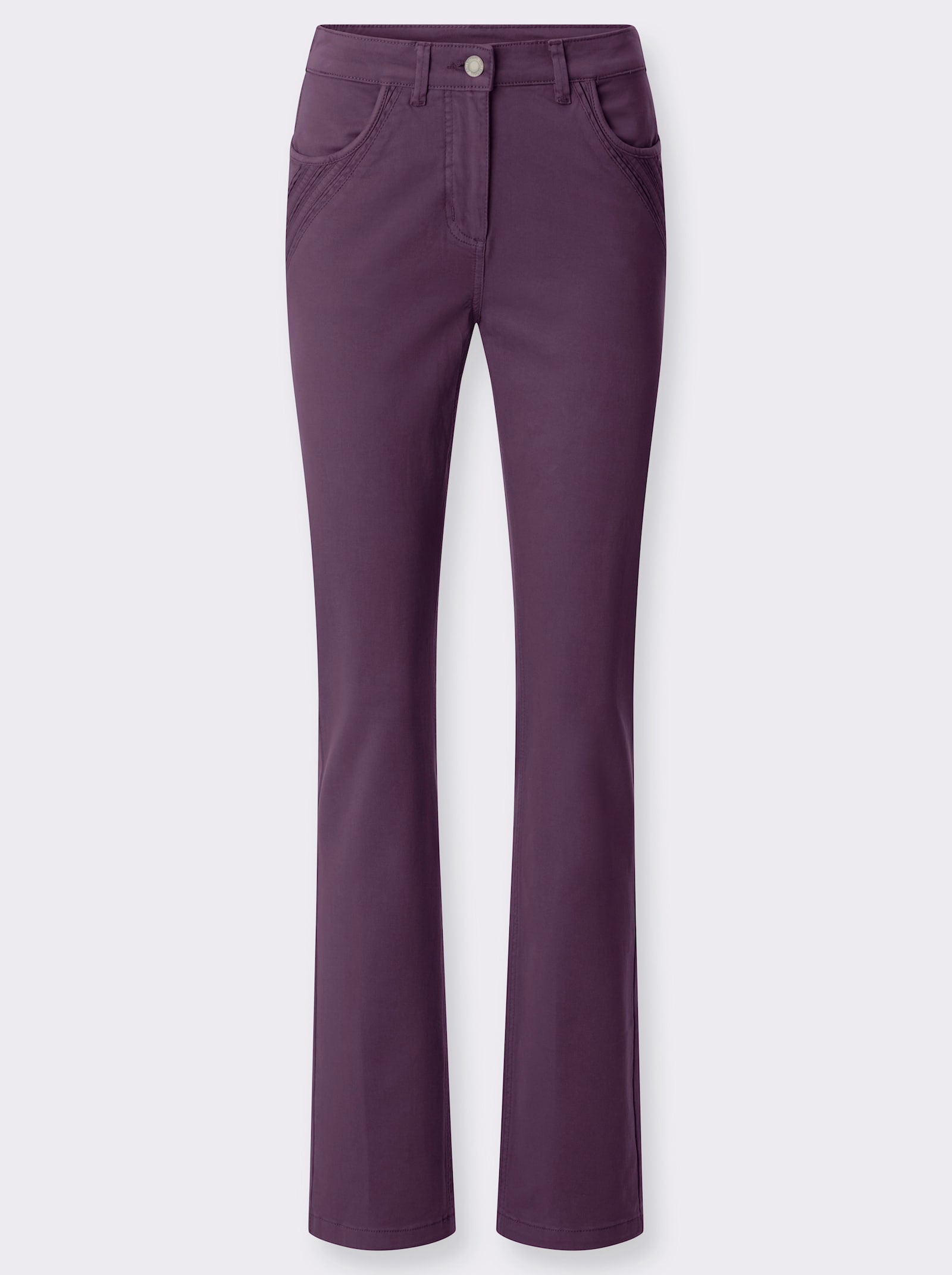 Jeans mit seitlichem Dehnbund - traube