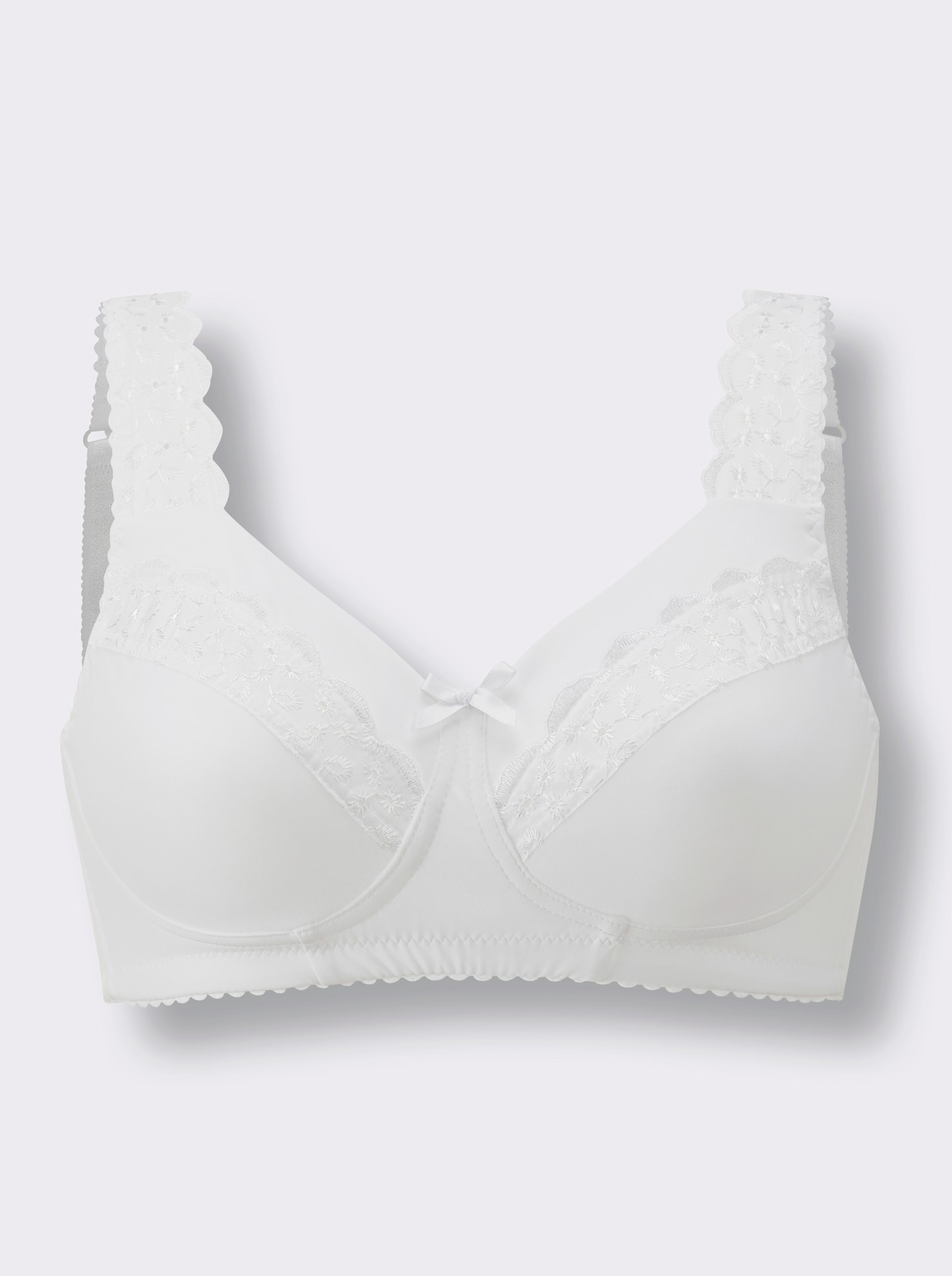 wäschepur BH ohne Bügel - weiß