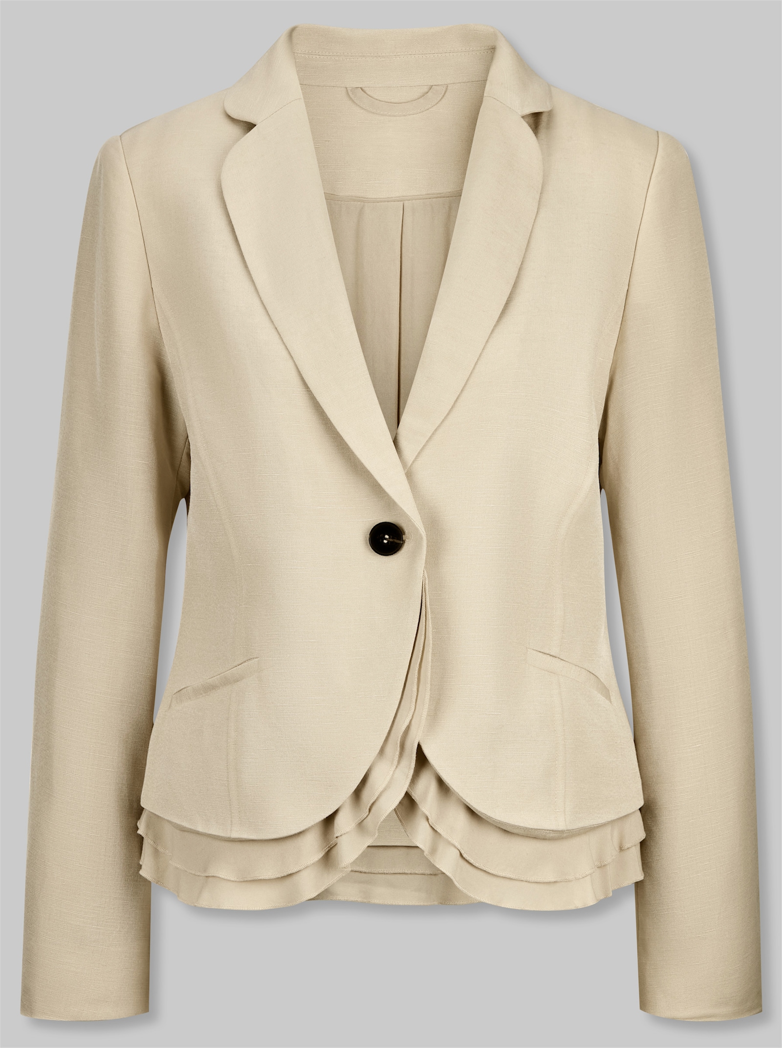 heine Blazer mit doppellagigem Saum - sand