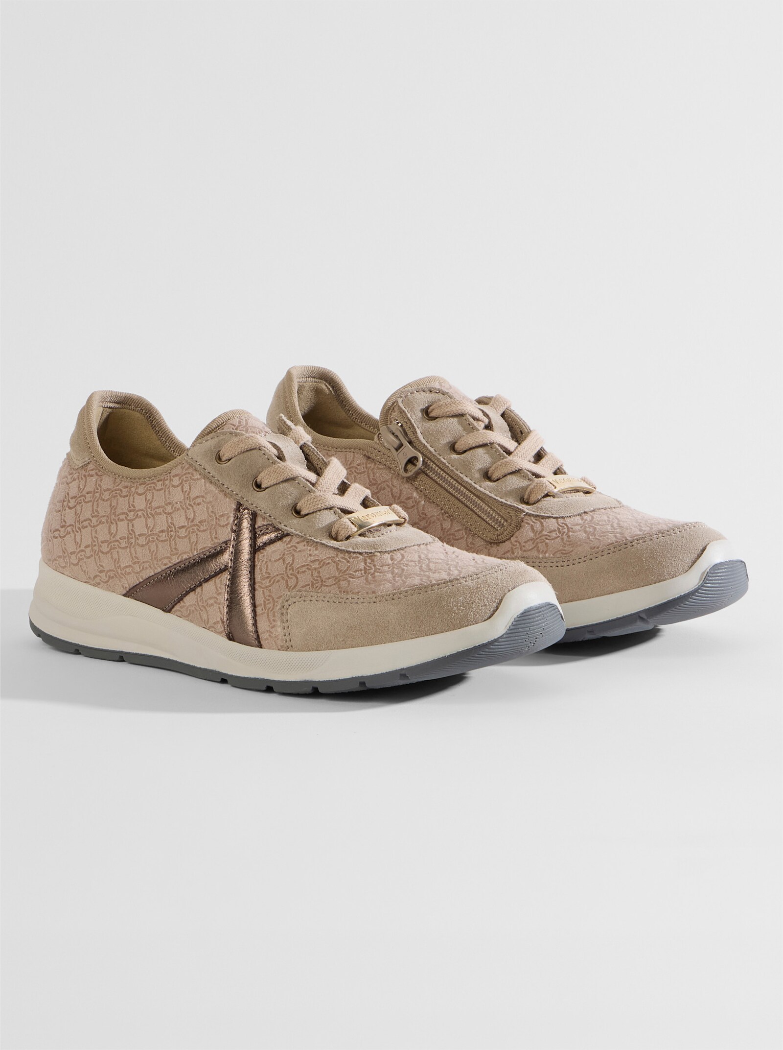 Varomed Sneaker für kräftige und empfindliche Füße - beige
