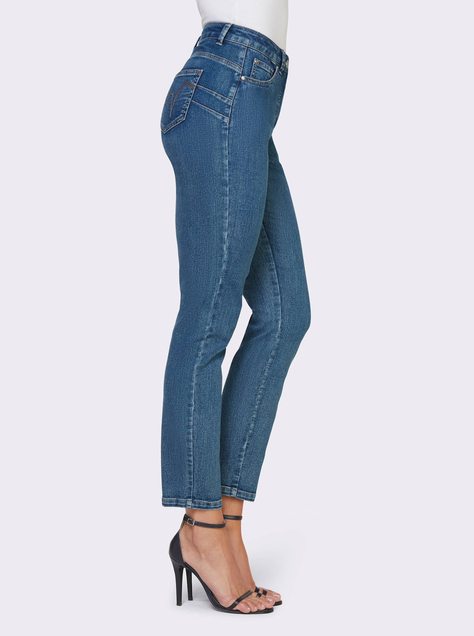 heine 7/8-jeans met push-up-effect - dark-blue